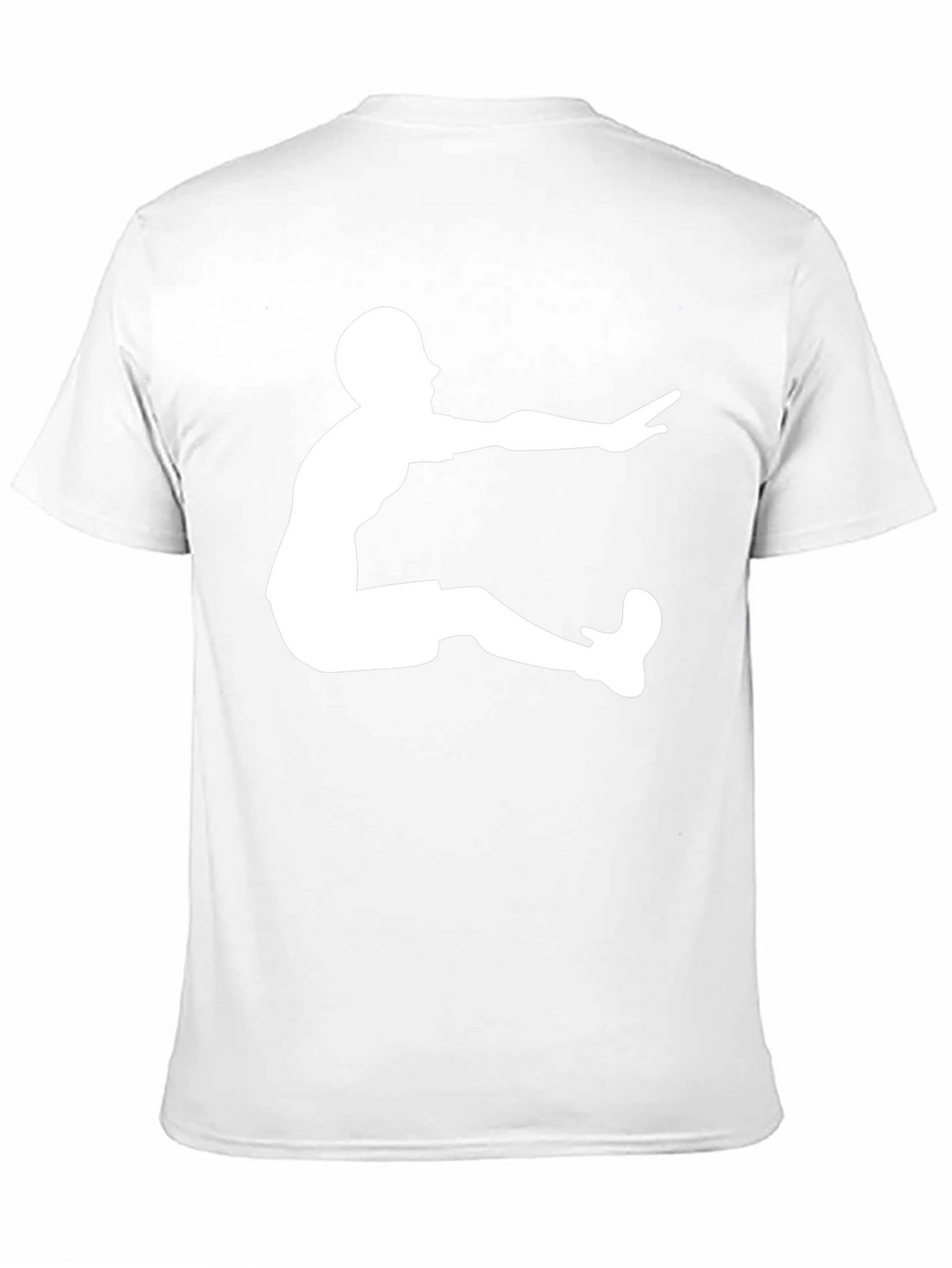 Long Jump Graphic Tee - Black Cotton T-Shirt