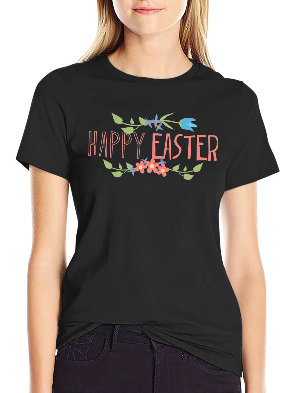 Happy Easter Floral T-Shirt