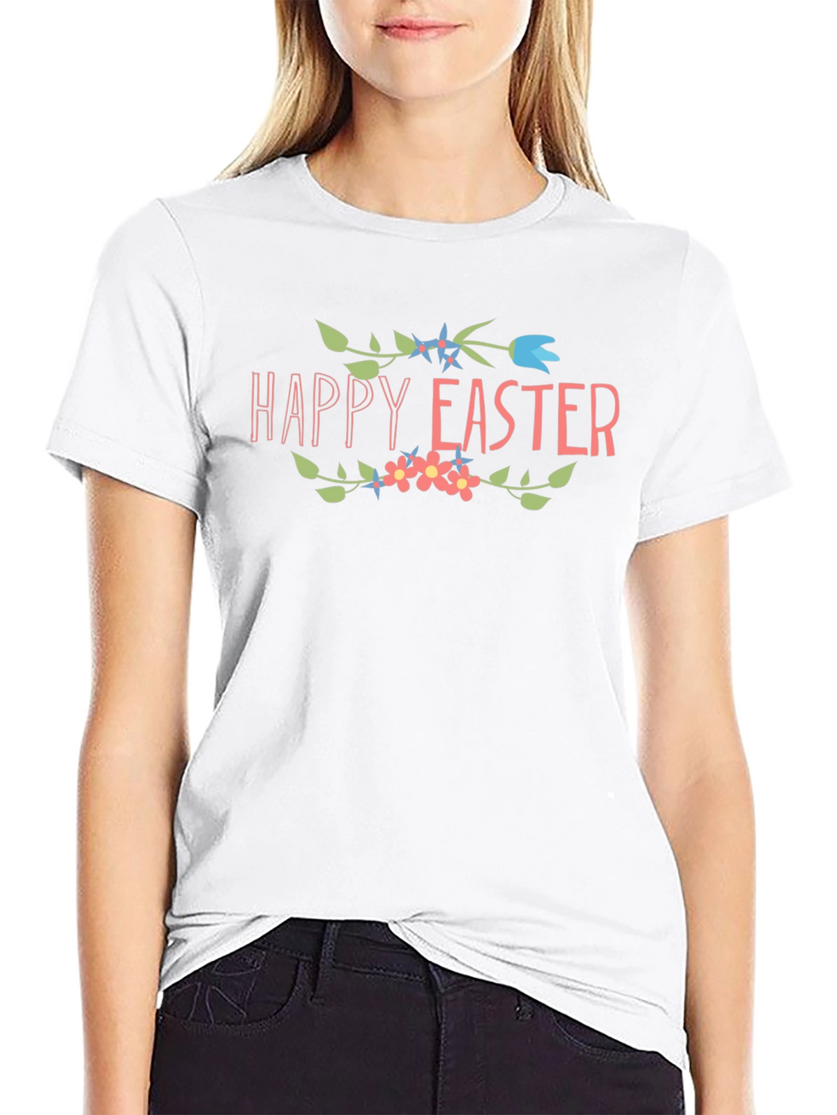 Happy Easter Floral T-Shirt