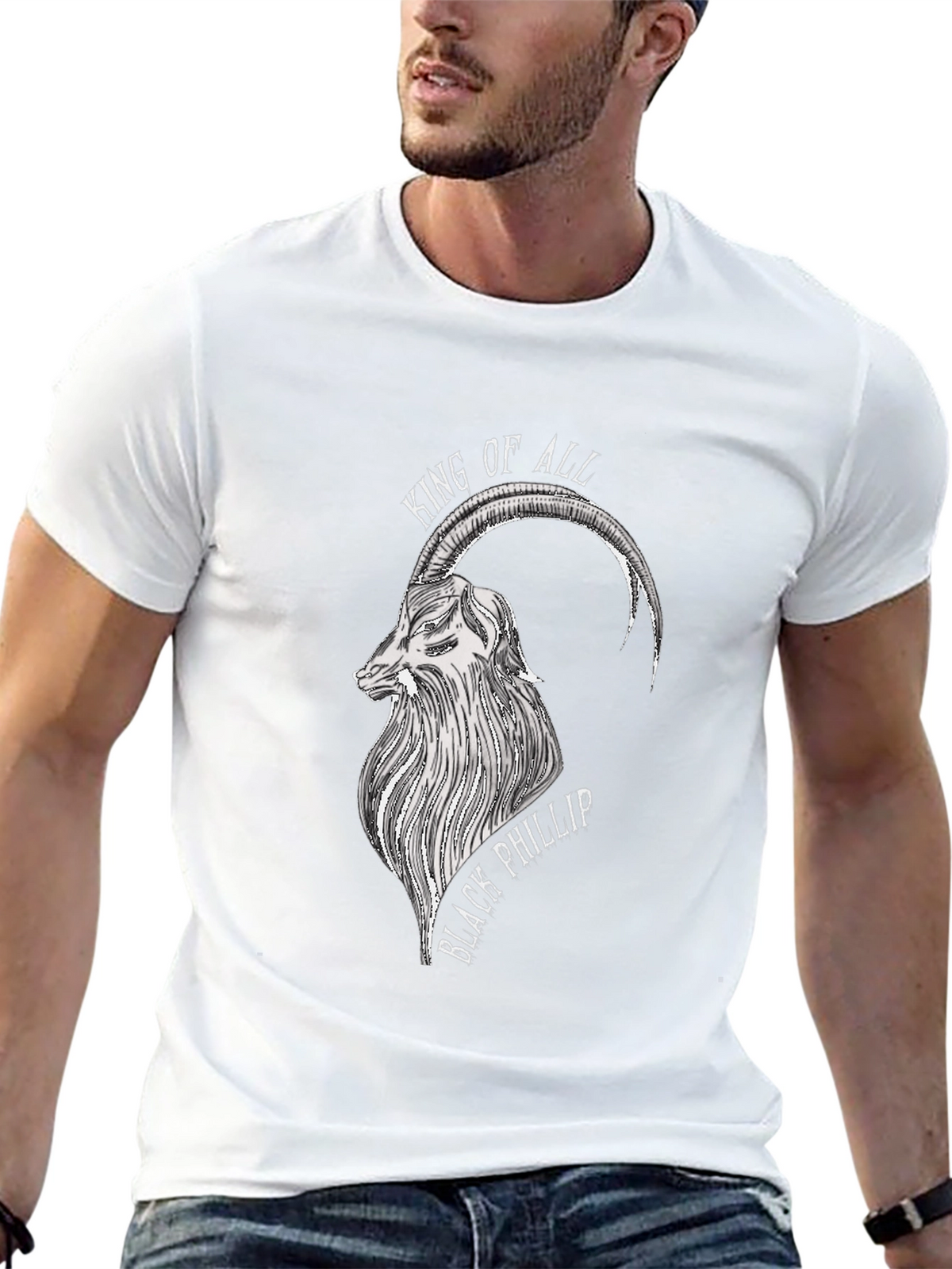 Black Phillip Goat Graphic Tee