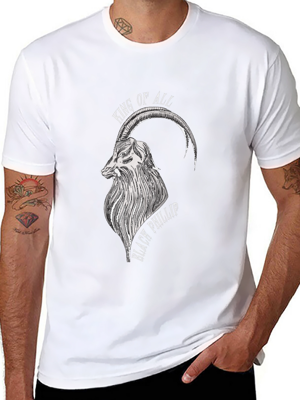 Black Phillip Goat Graphic Tee