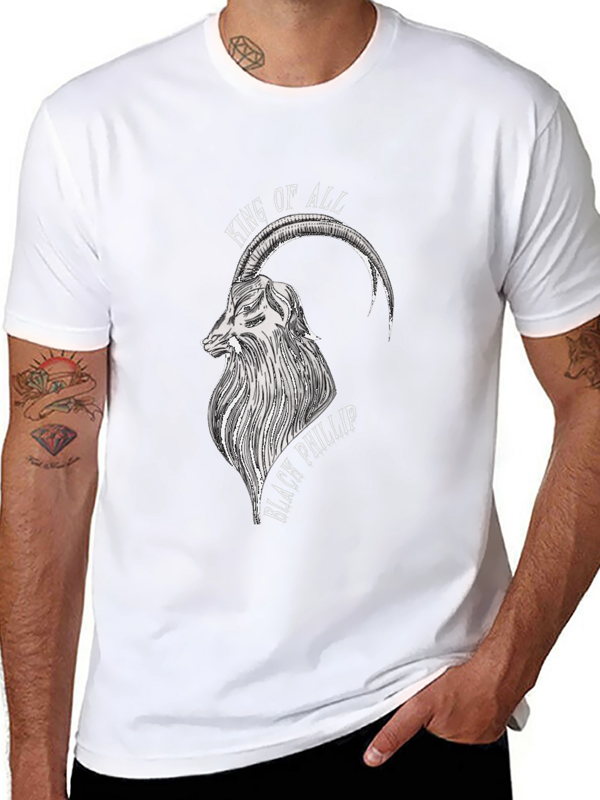 Black Phillip Goat Graphic Tee