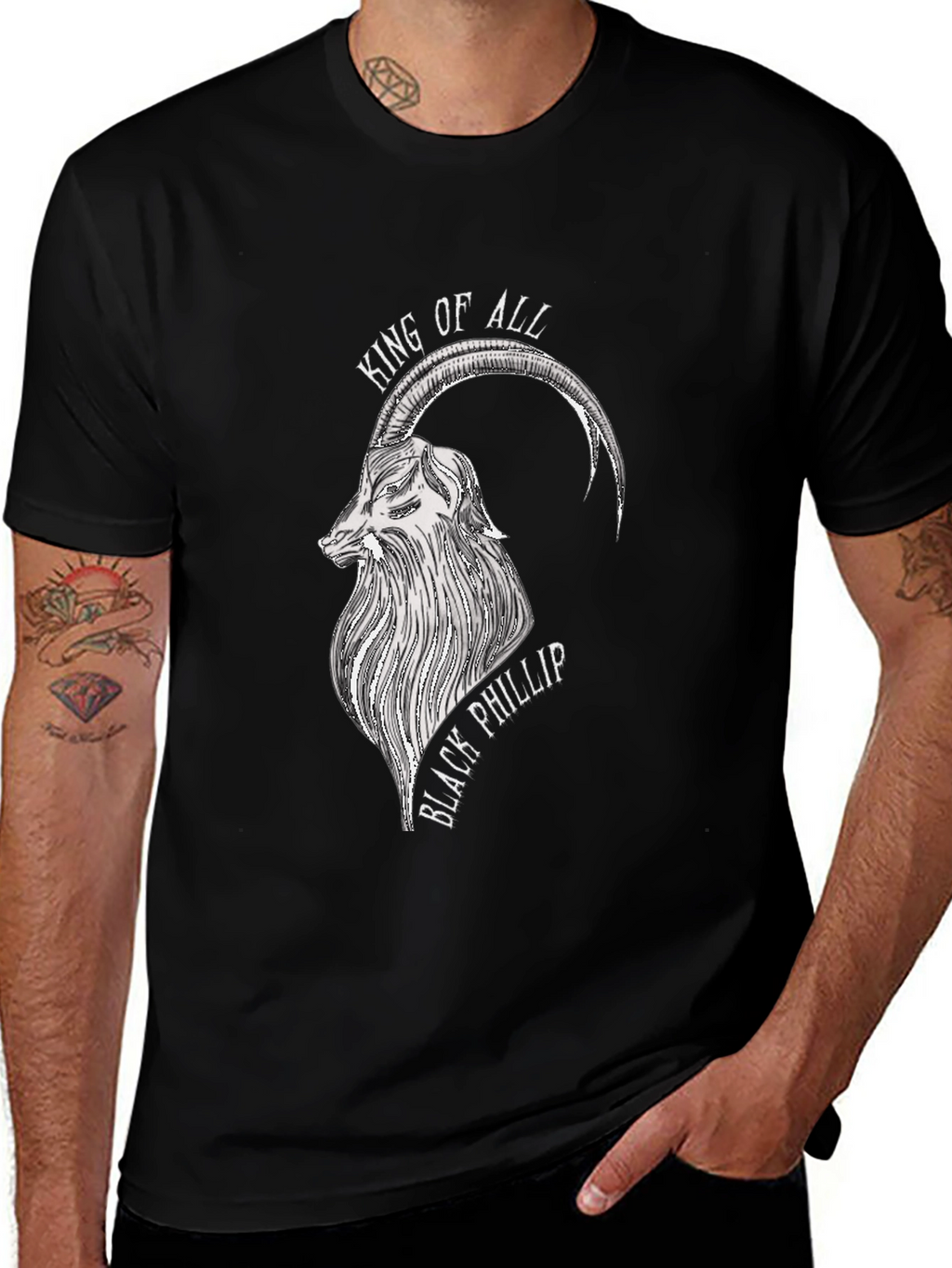 Black Phillip Goat Graphic Tee