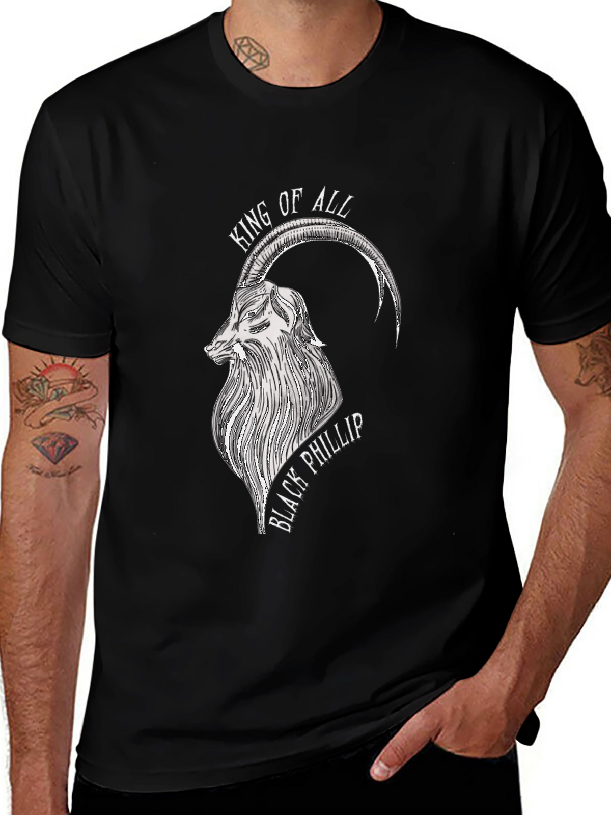 Black Phillip Goat Graphic Tee