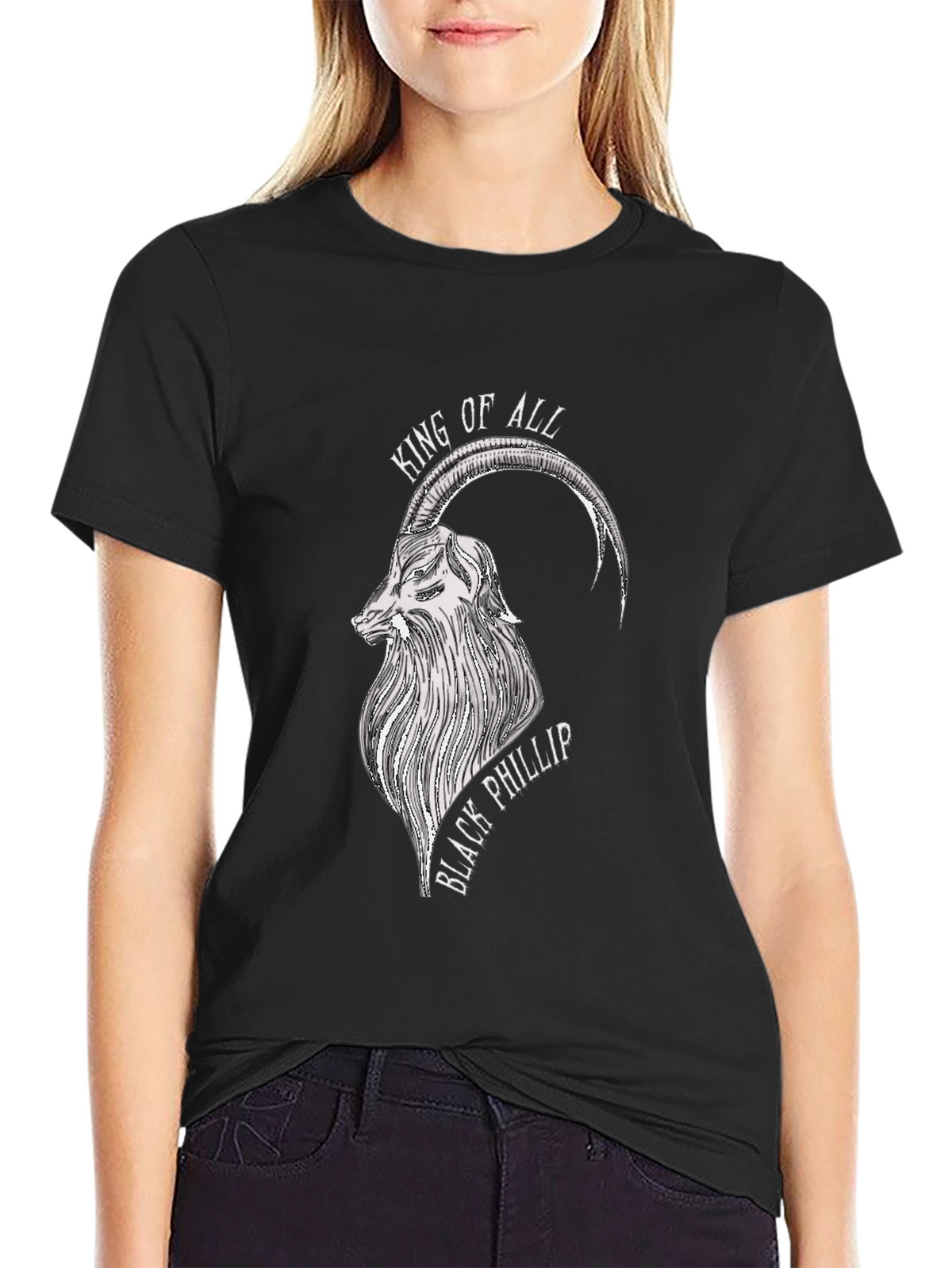 Black Phillip Goat Graphic Tee