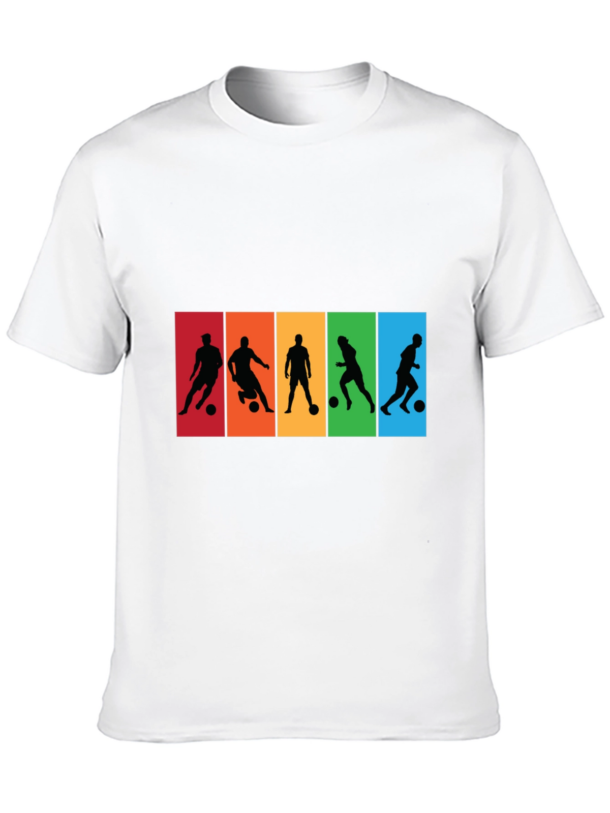 Soccer Player Silhouette Graphic T-Shirt