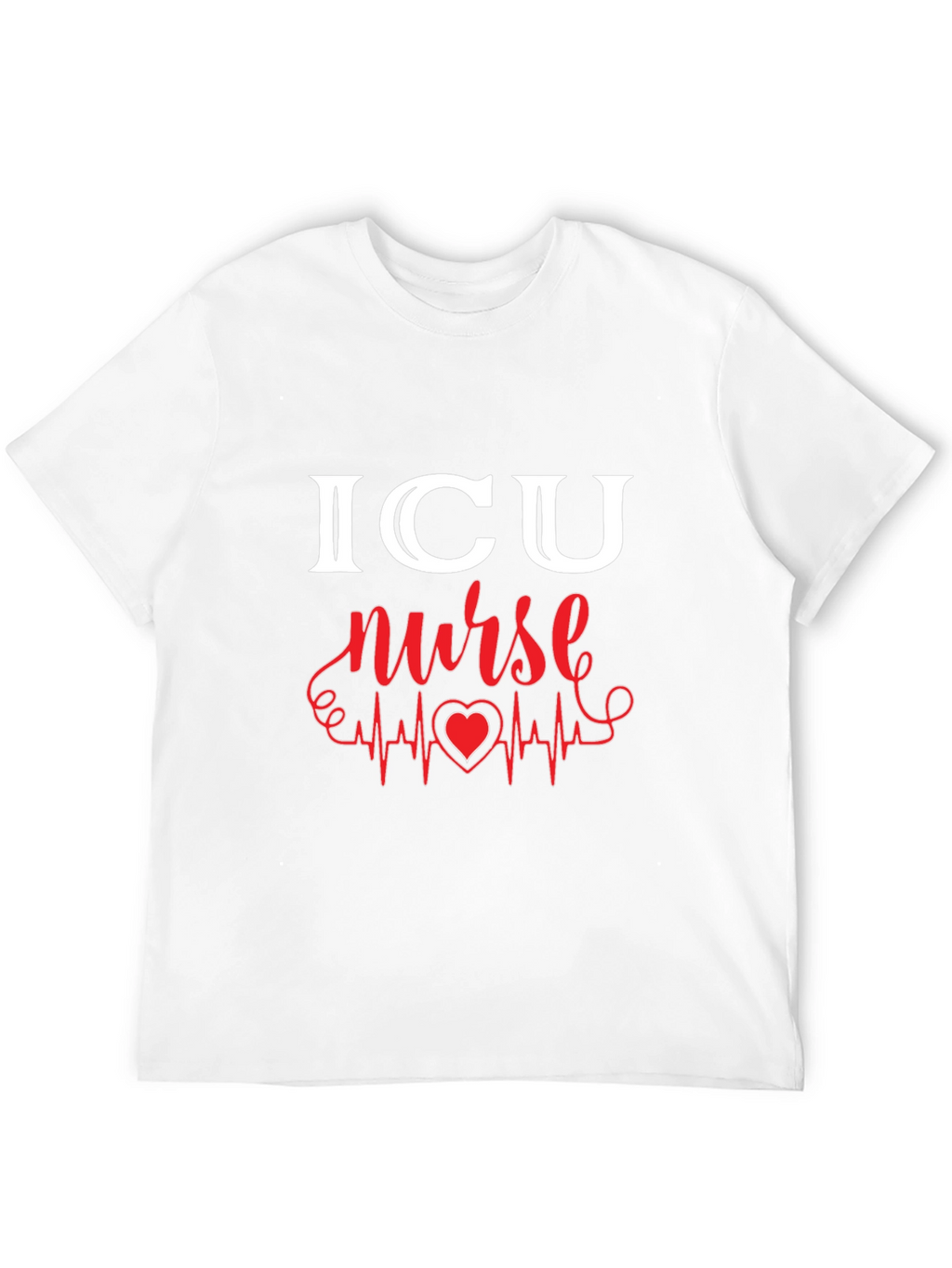 ICU Nurse Heartbeat Graphic Tee