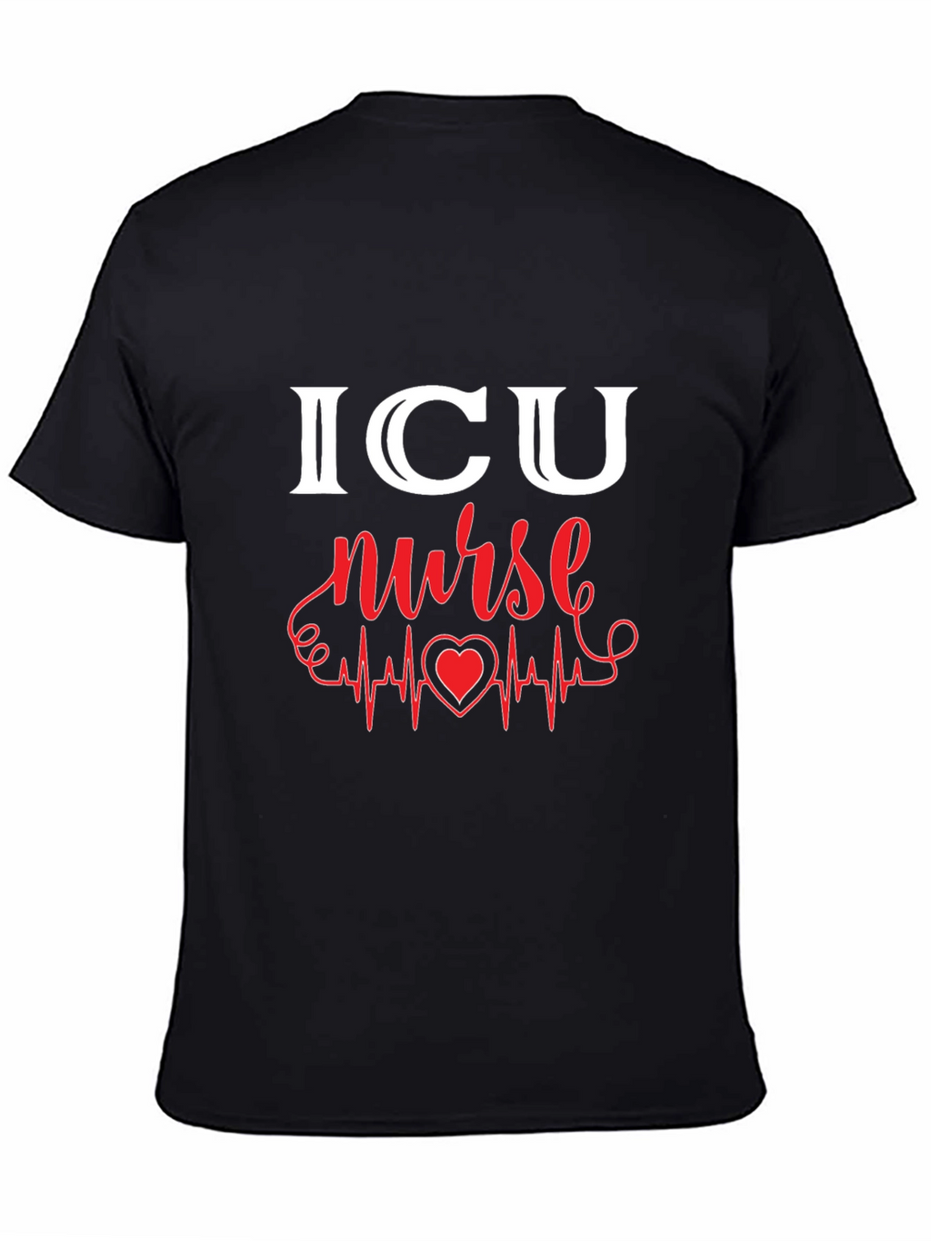 ICU Nurse Heartbeat Graphic Tee