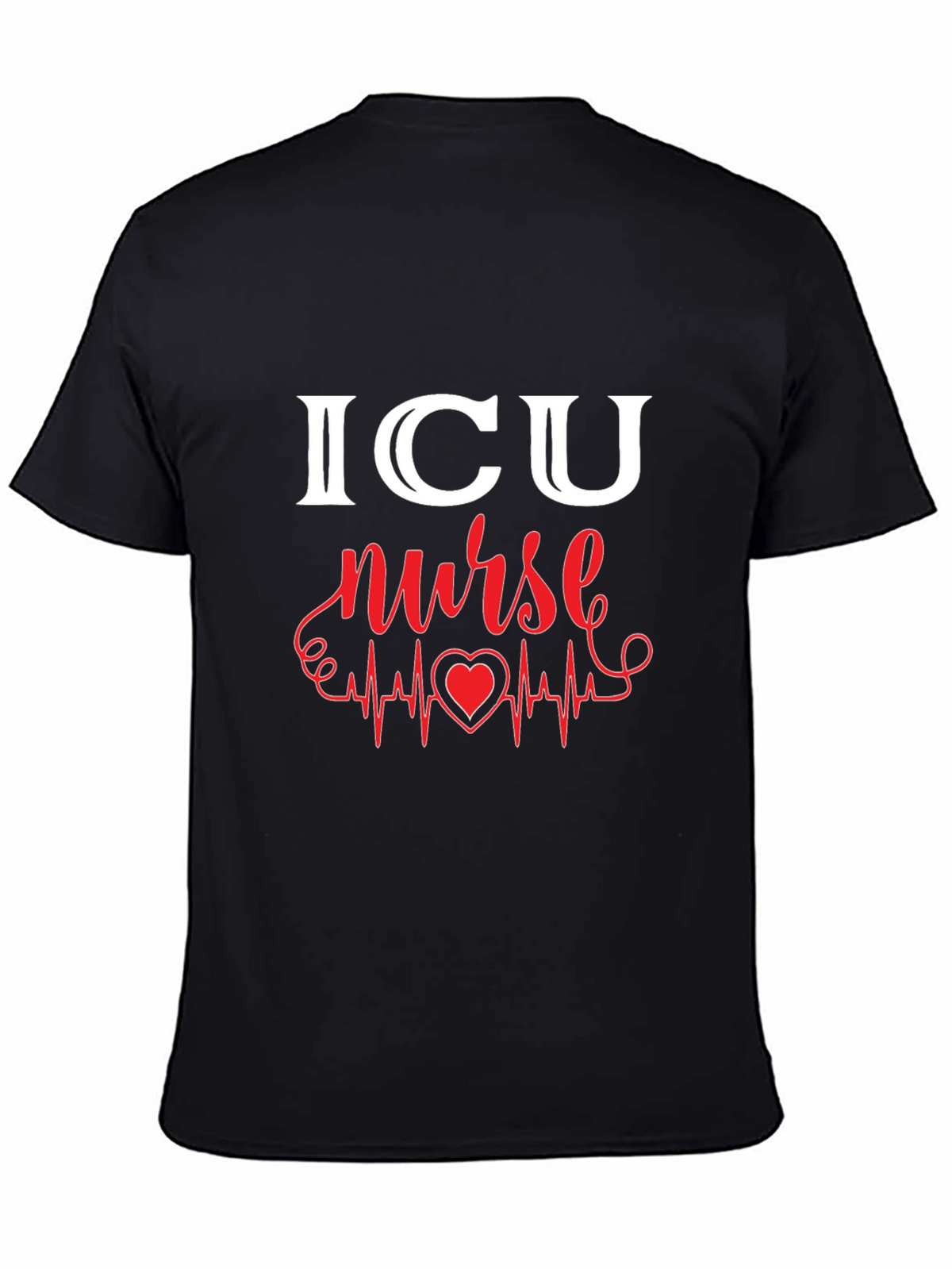 ICU Nurse Heartbeat Graphic Tee