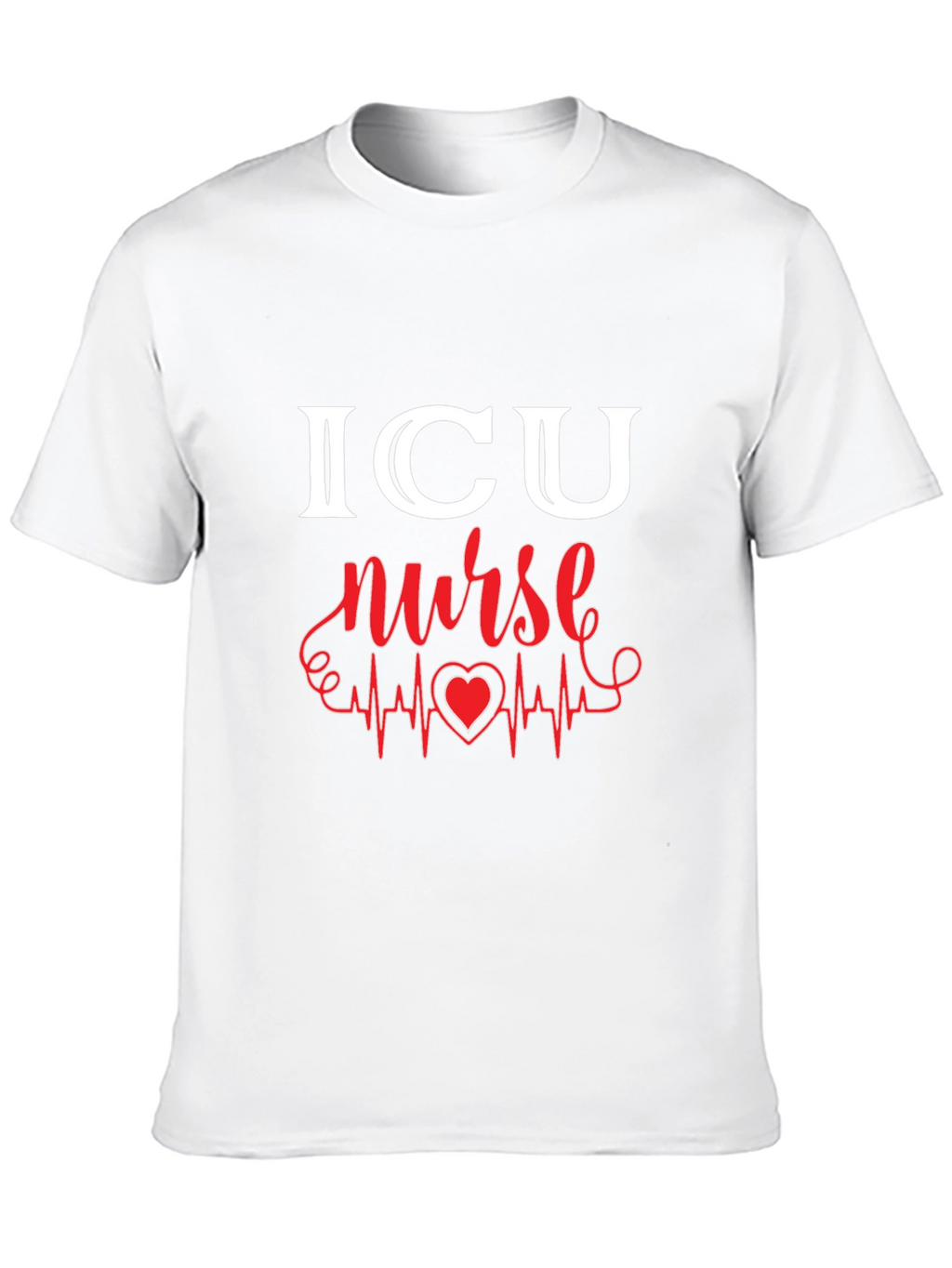 ICU Nurse Heartbeat Graphic Tee
