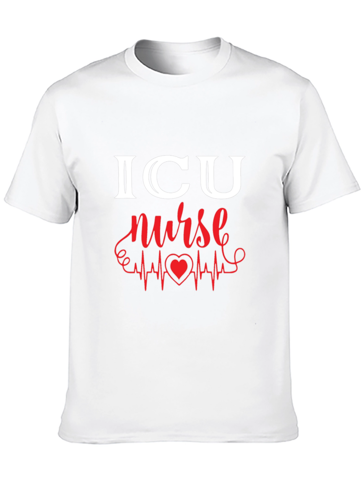 ICU Nurse Heartbeat Graphic Tee