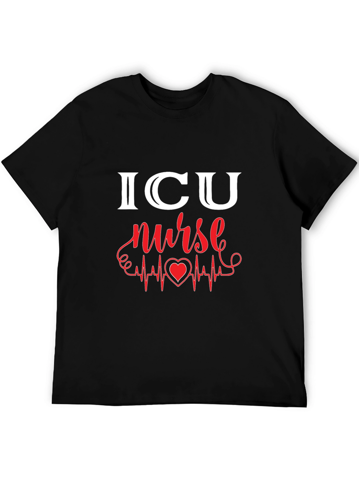 ICU Nurse Heartbeat Graphic Tee