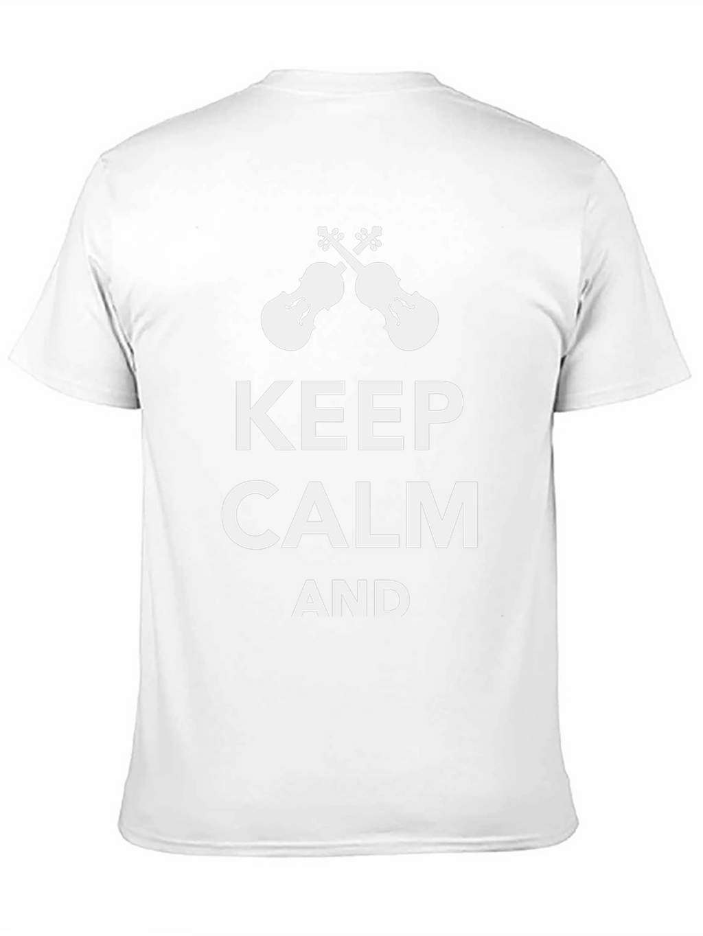 Keep Calm & Play Violin Black Tee