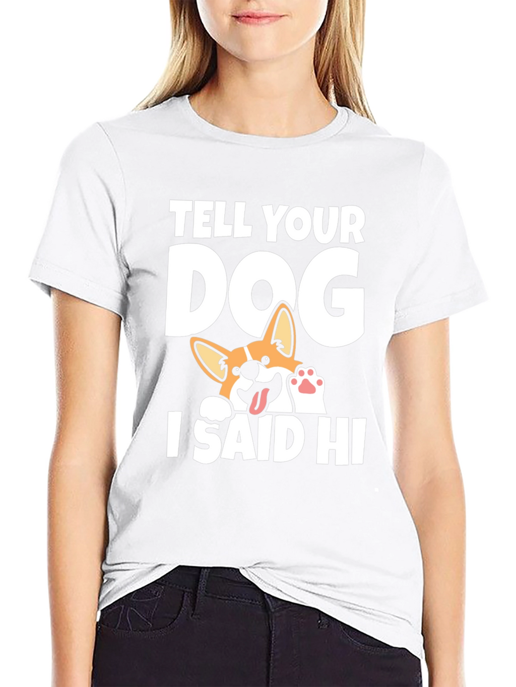 Tell Your Dog I Said Hi Black T-Shirt
