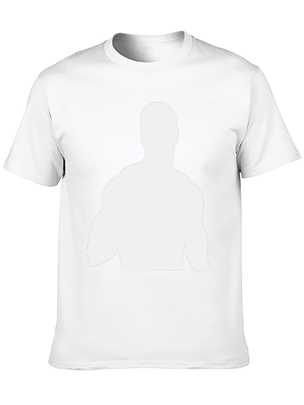Silhouette Graphic Tee - Black Cotton Blend Casual Shirt