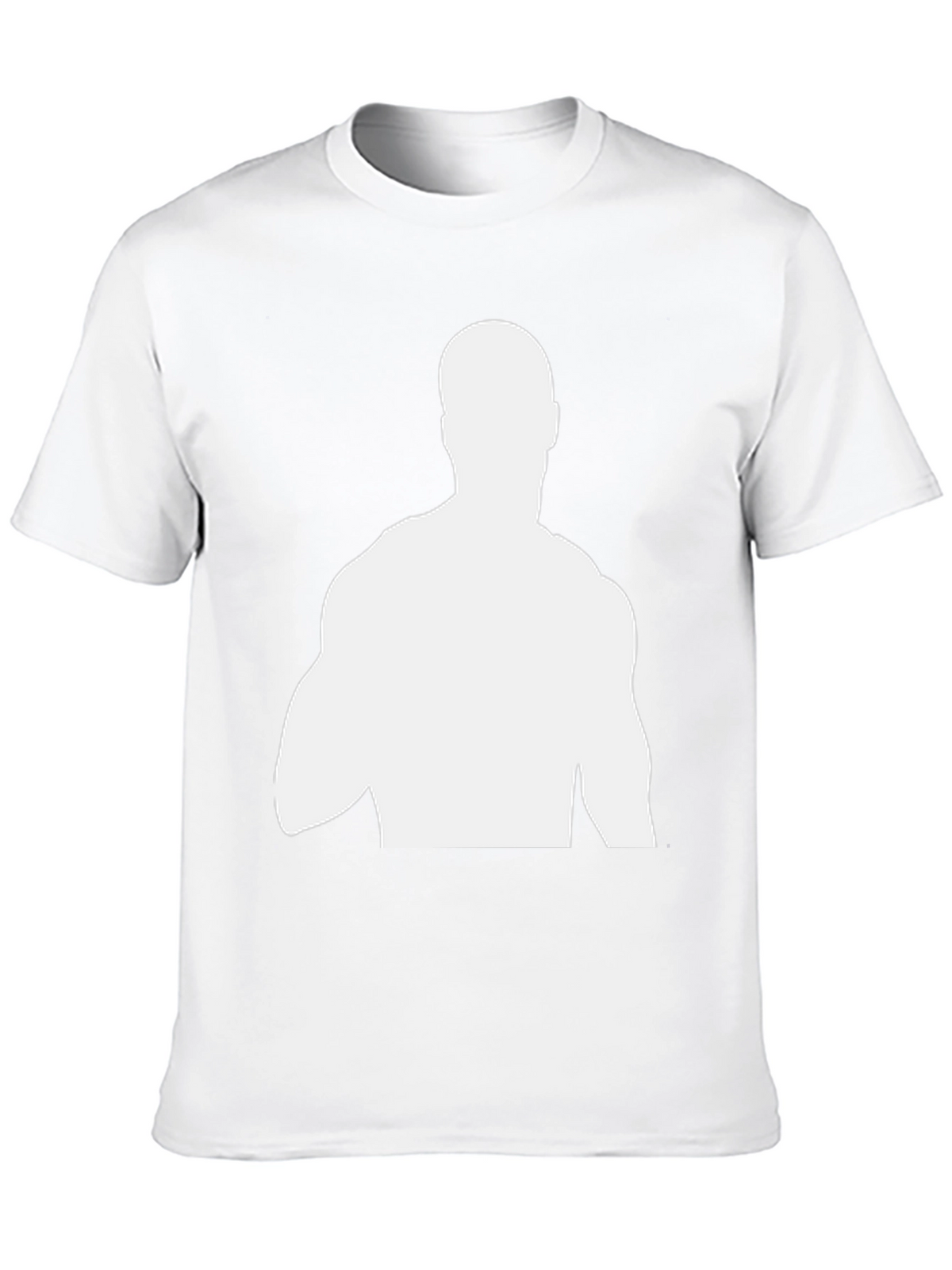 Silhouette Graphic Tee - Black Cotton Blend Casual Shirt