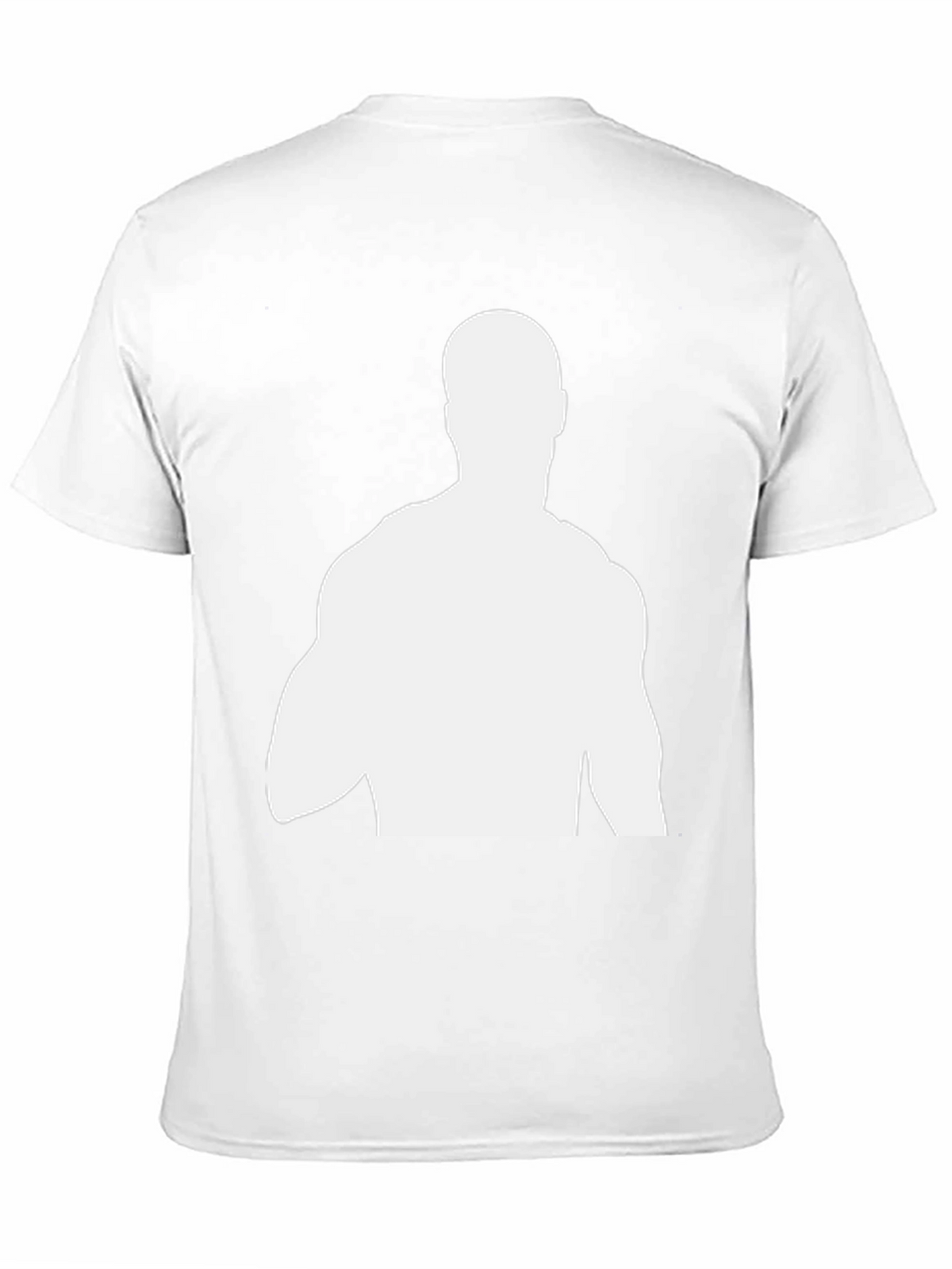 Silhouette Graphic Tee - Black Cotton Blend Casual Shirt