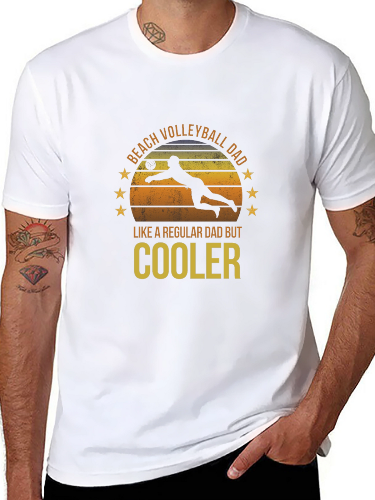 Beach Volleyball Dad T-Shirt