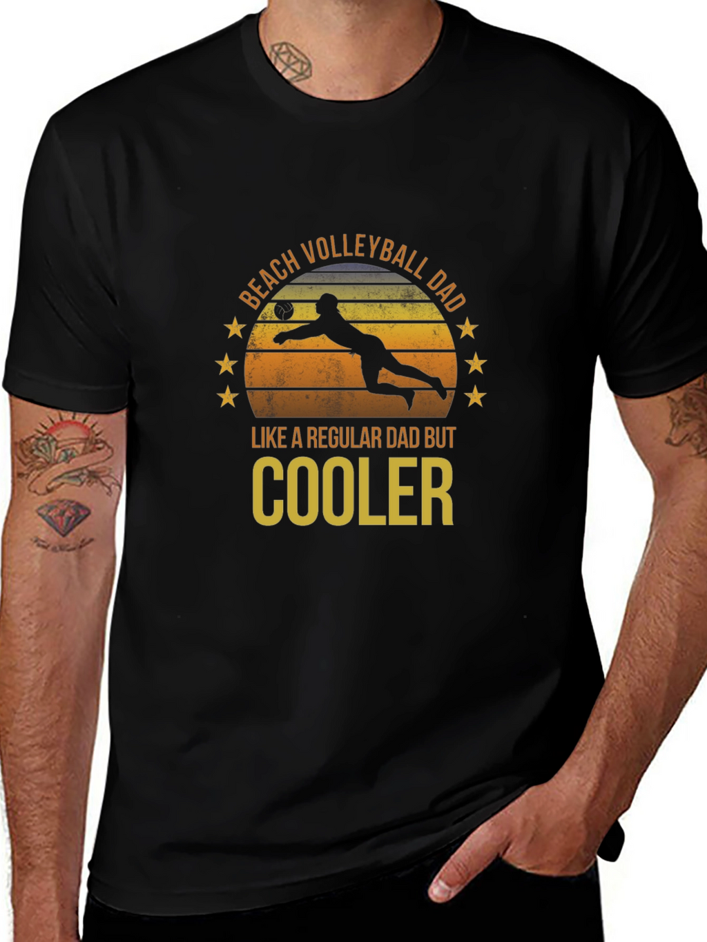 Beach Volleyball Dad T-Shirt