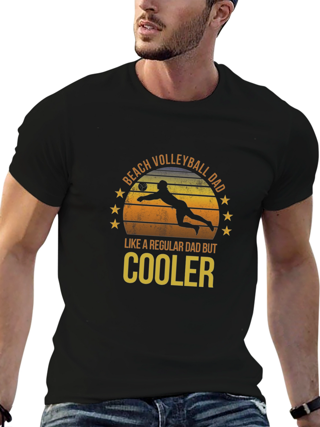 Beach Volleyball Dad T-Shirt