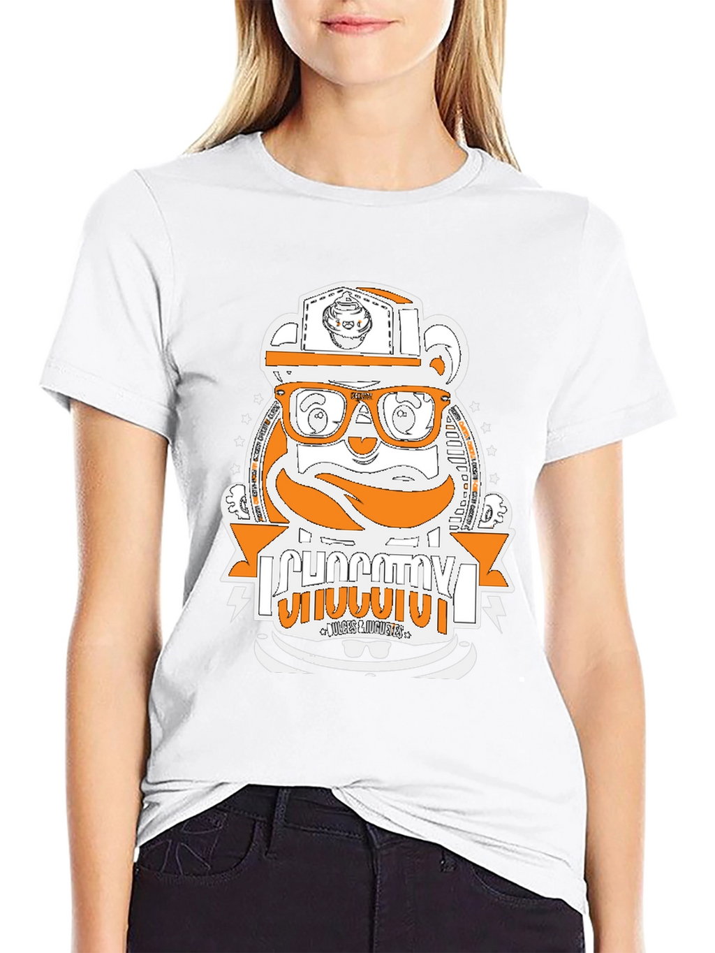 Hipster Bear Graphic T-Shirt - Unique Design