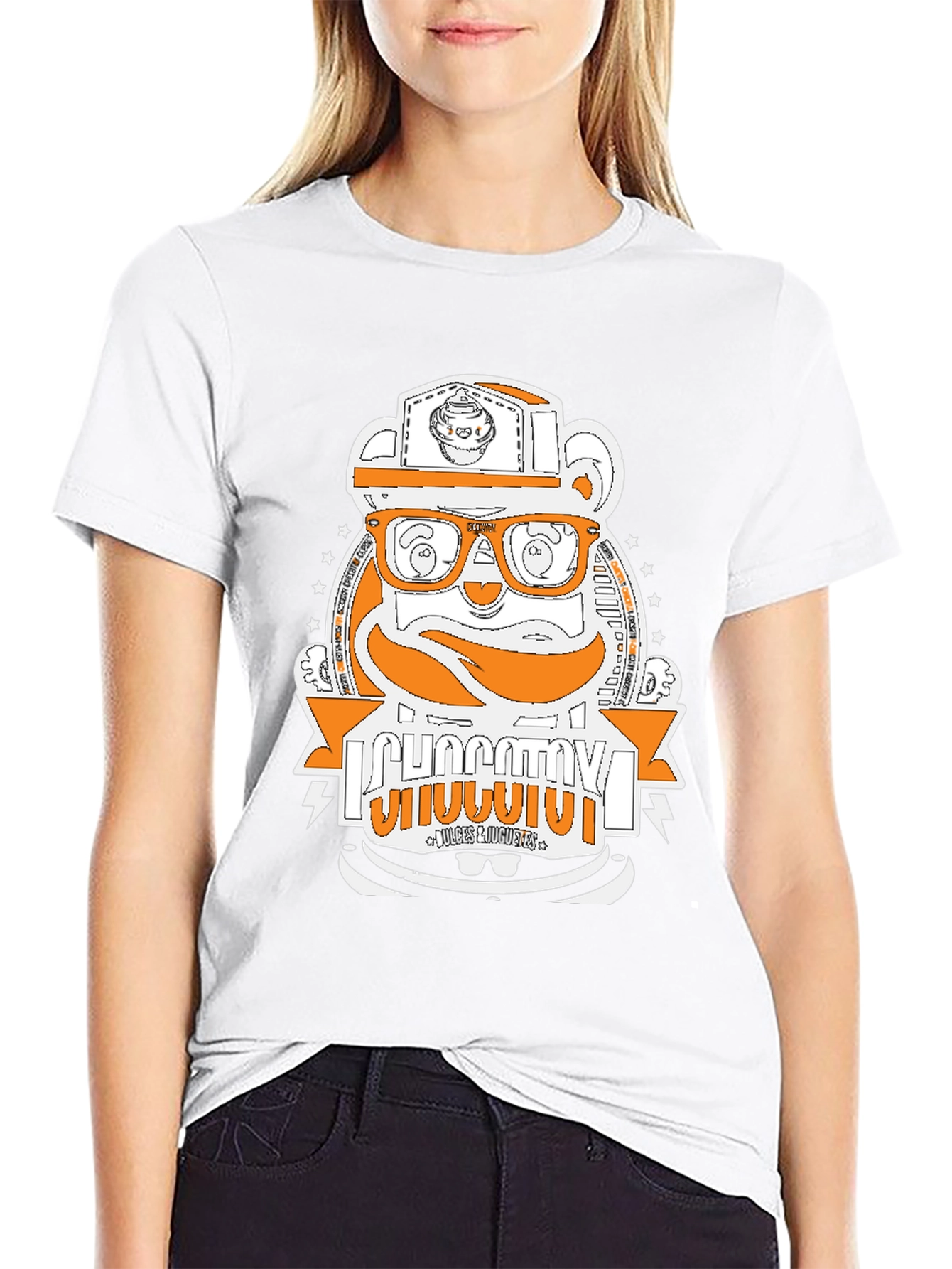 Hipster Bear Graphic T-Shirt - Unique Design