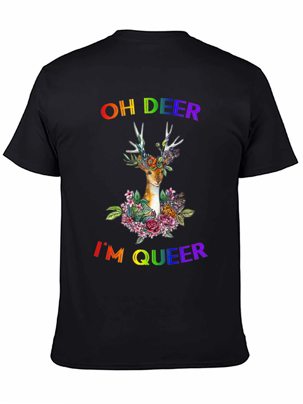 Oh Deer Im Queer Pride T-Shirt