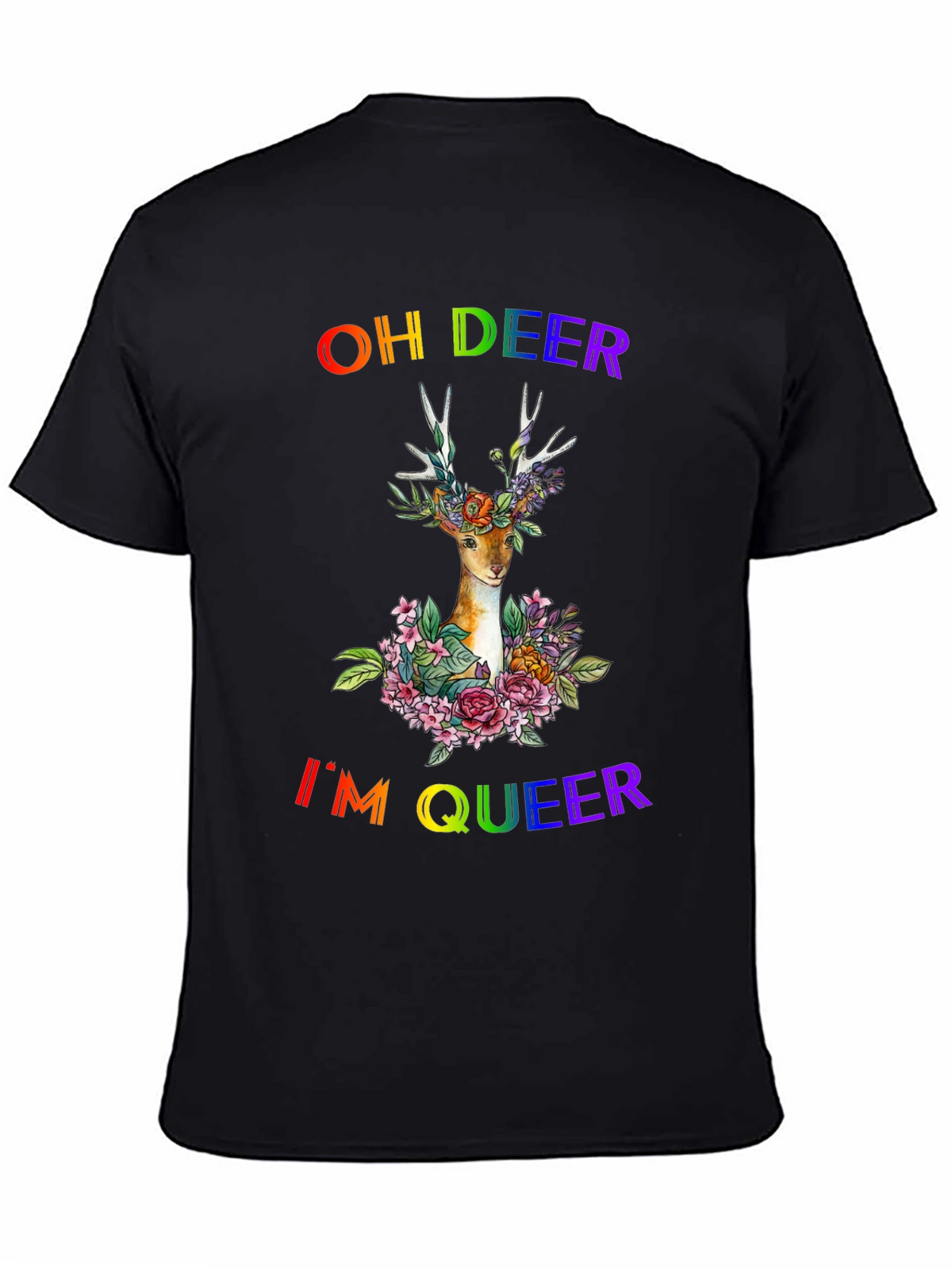 Oh Deer Im Queer Pride T-Shirt