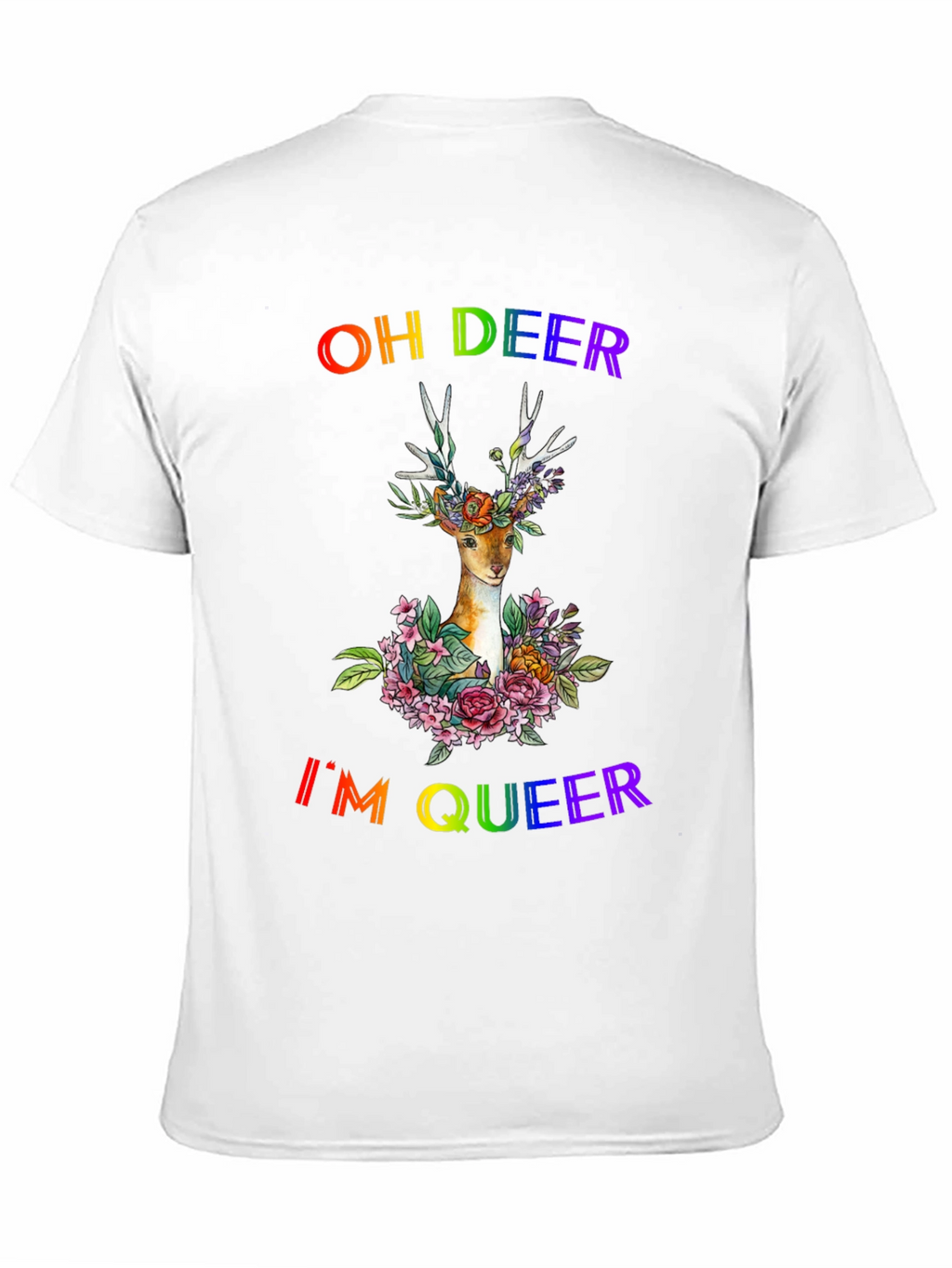 Oh Deer Im Queer Pride T-Shirt