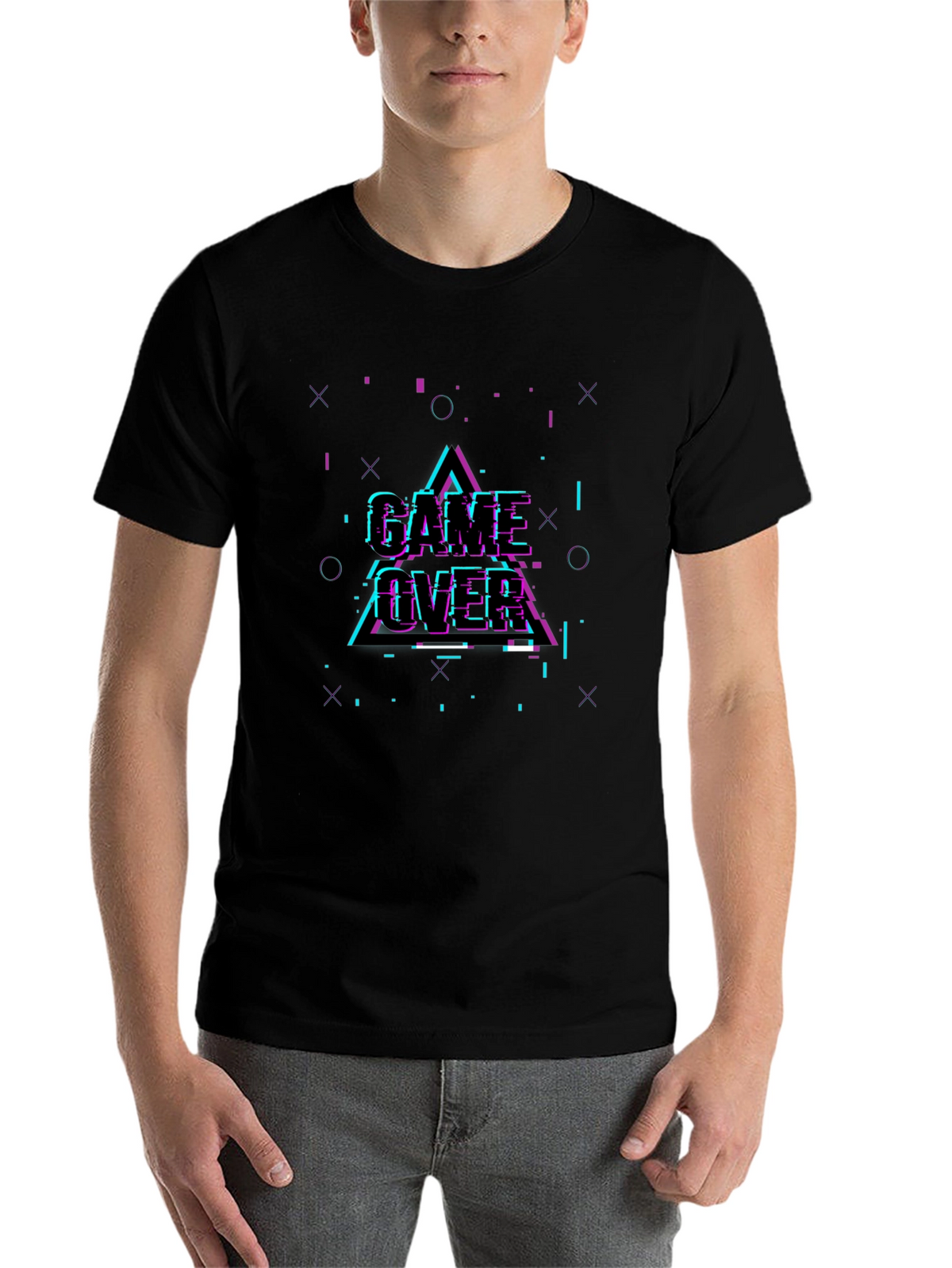 Game Over Glitch Graphic T-Shirt