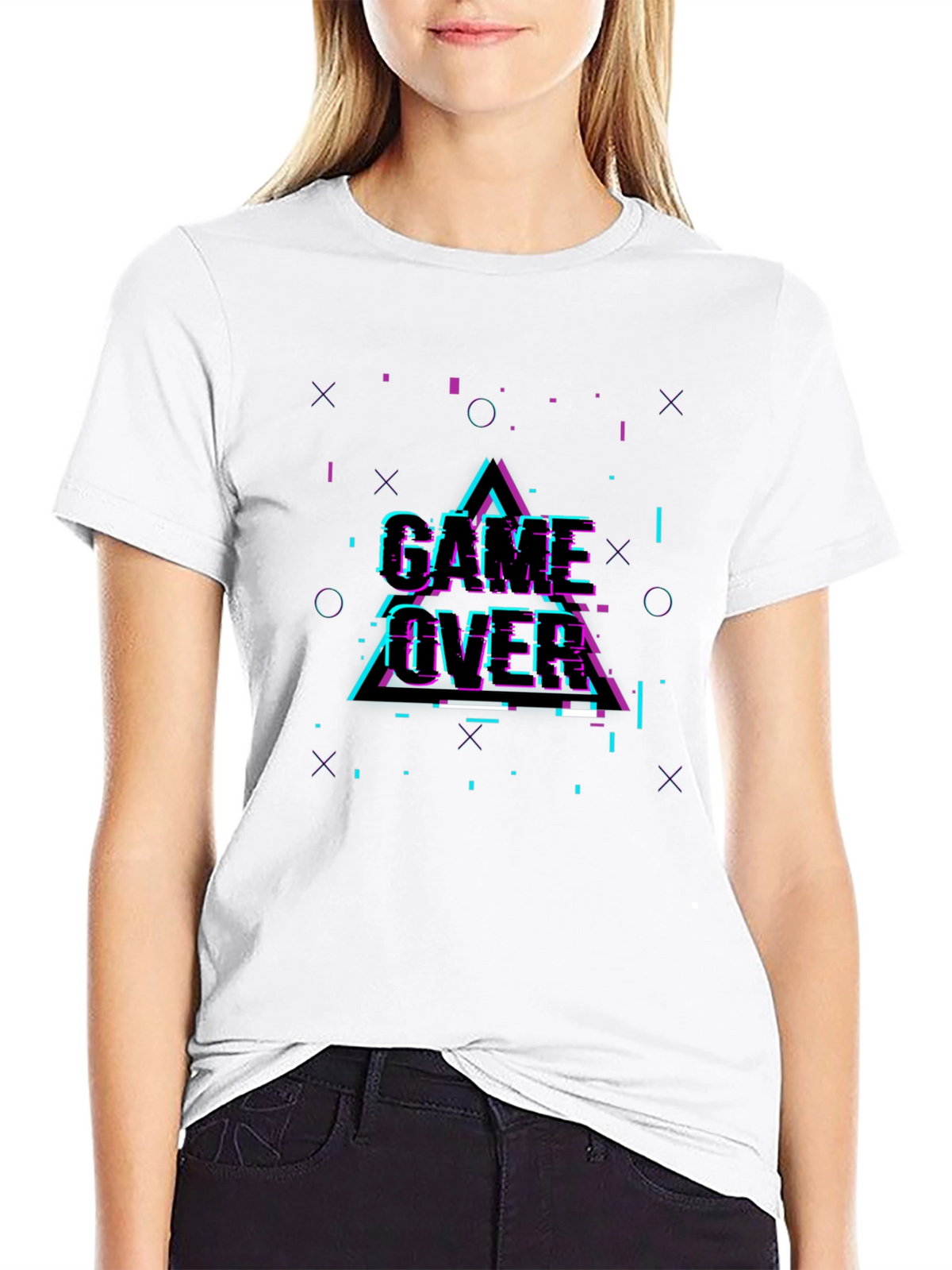 Game Over Glitch Graphic T-Shirt