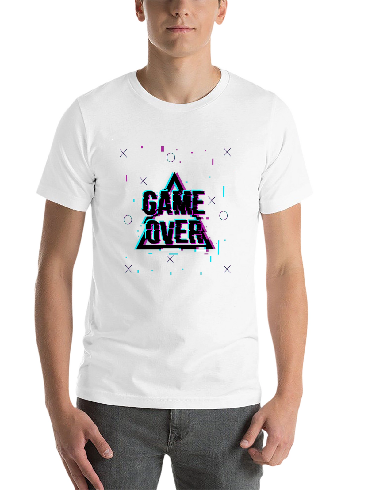 Game Over Glitch Graphic T-Shirt