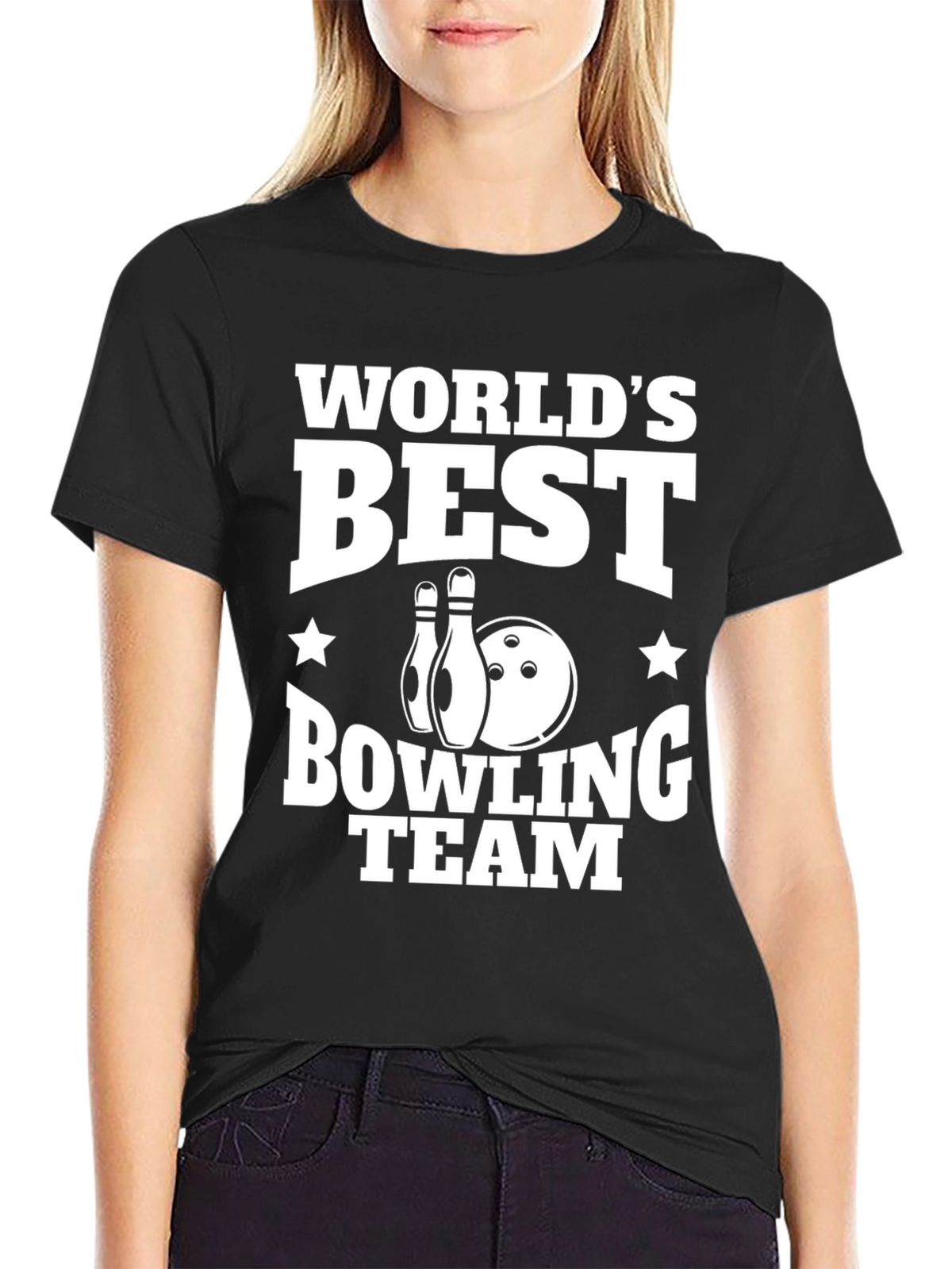 Worlds Best Bowling Team Graphic Tee