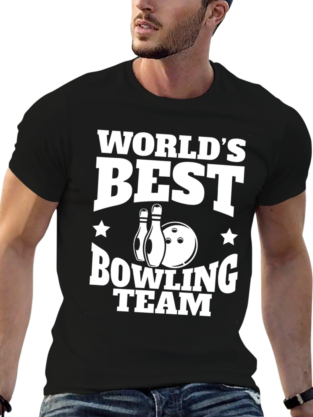 Worlds Best Bowling Team Graphic Tee
