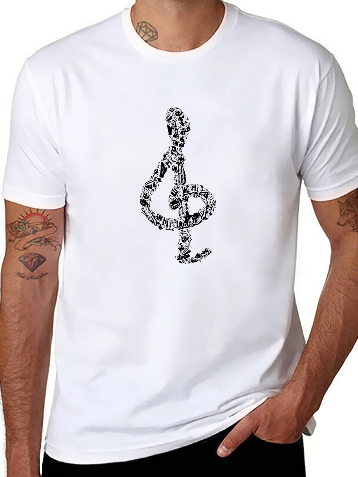 Musical Clef Graphic T-Shirt