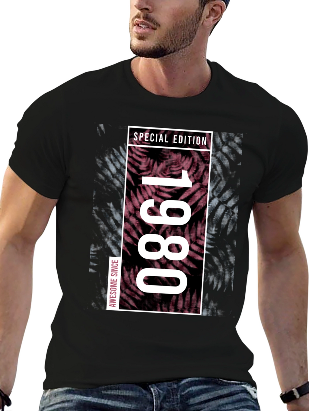 1980 Special Edition Black Graphic Tee