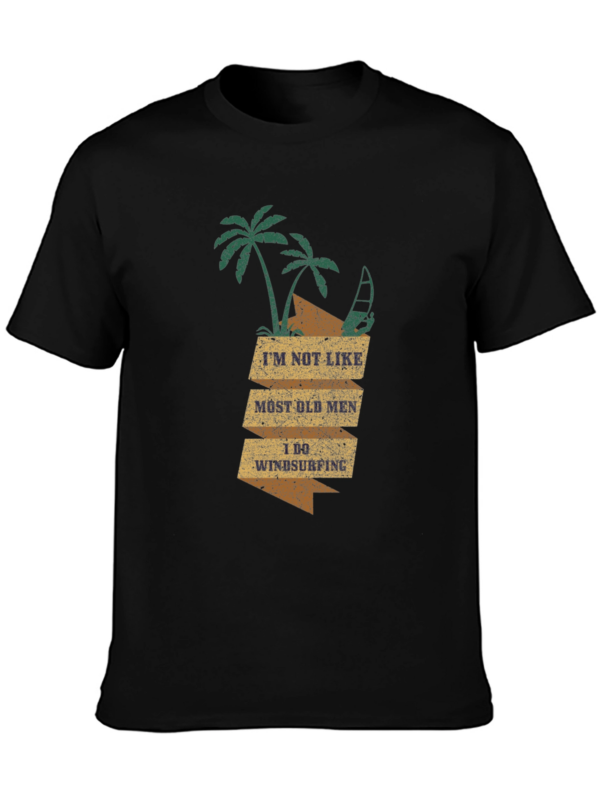Windsurfing Old Men T-Shirt