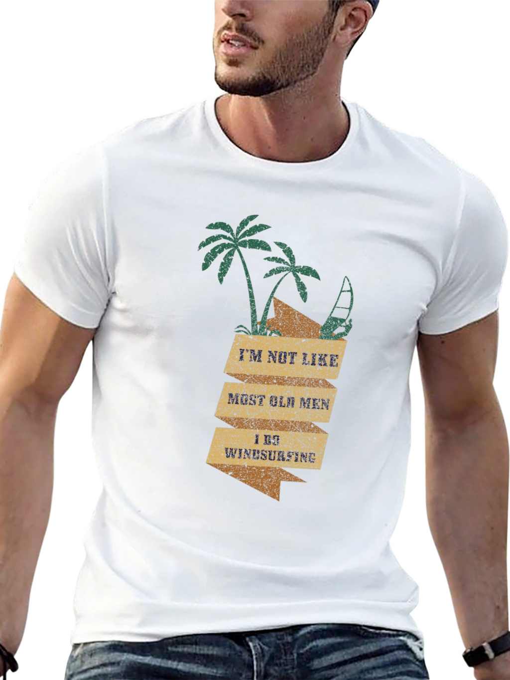Windsurfing Old Men T-Shirt