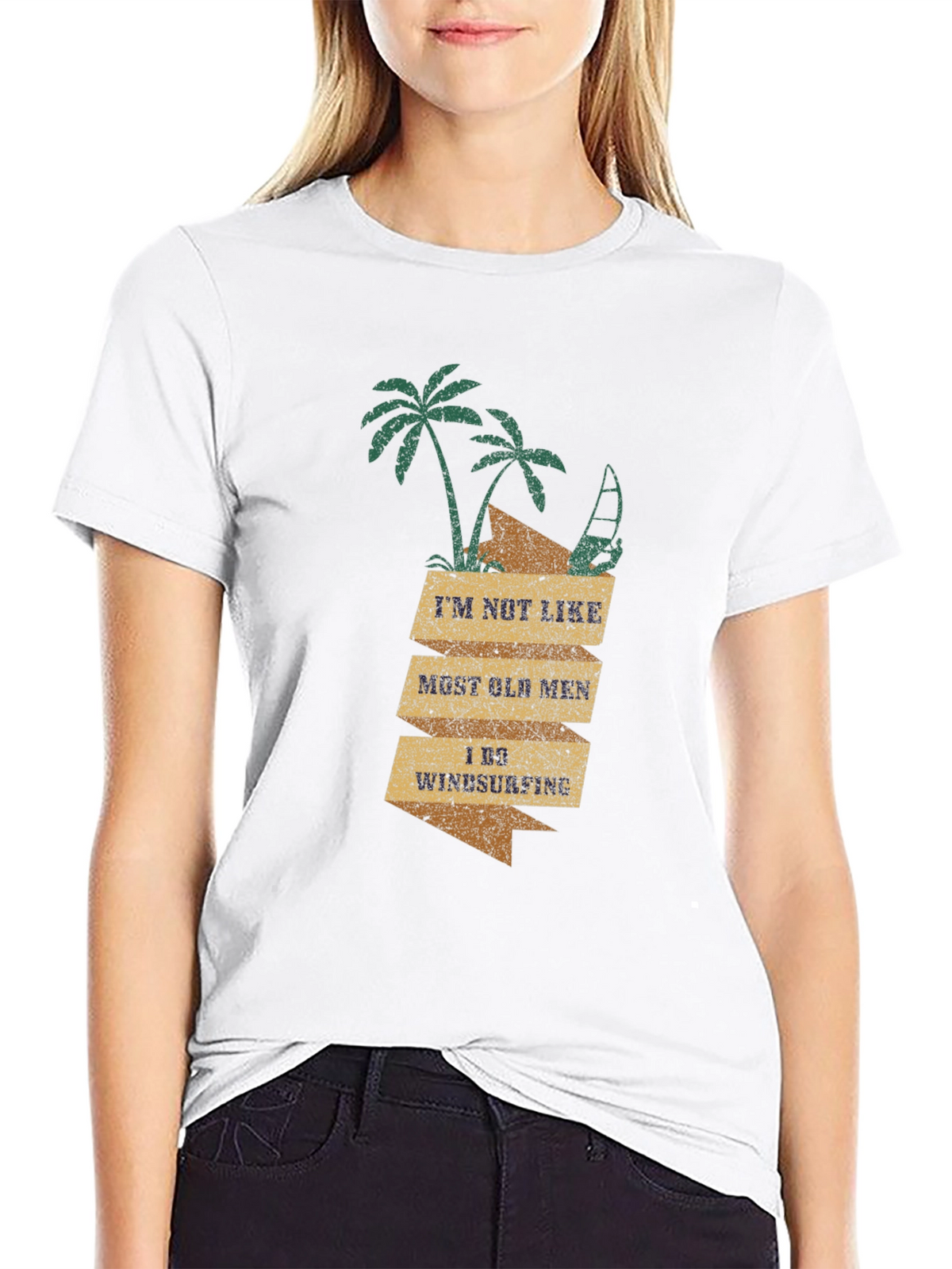 Windsurfing Old Men T-Shirt