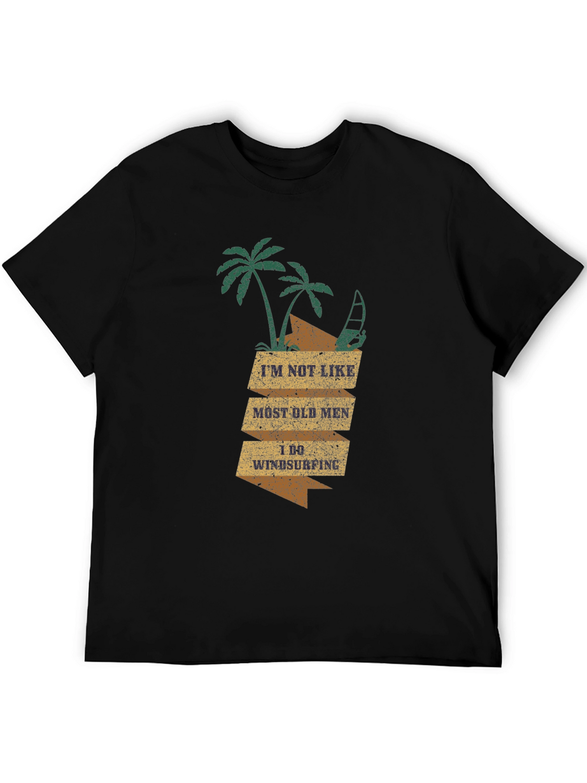 Windsurfing Old Men T-Shirt