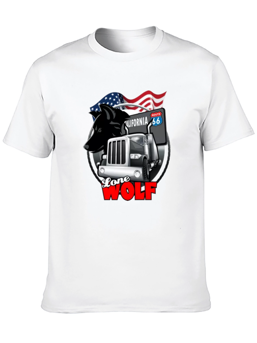 Lone Wolf Trucker Graphic Tee