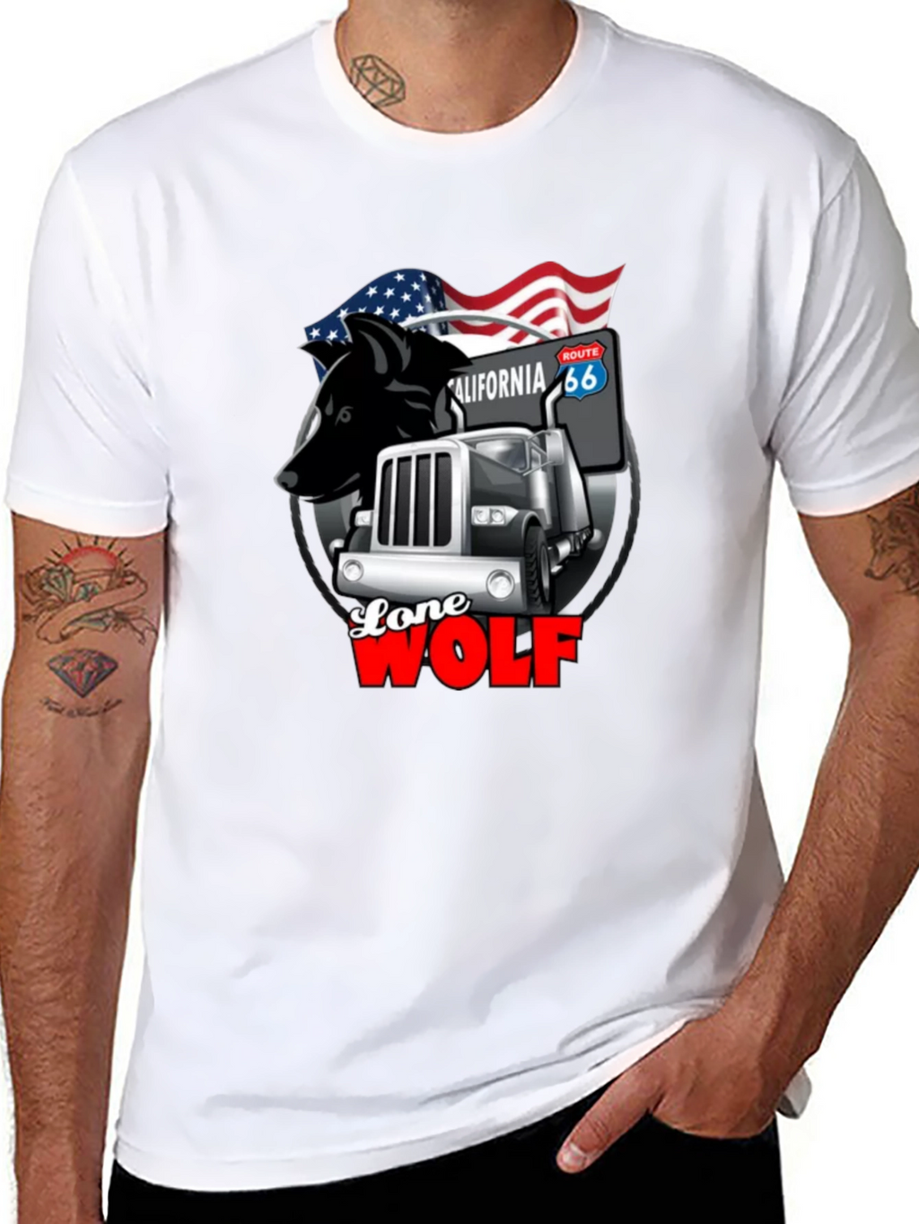 Lone Wolf Trucker Graphic Tee