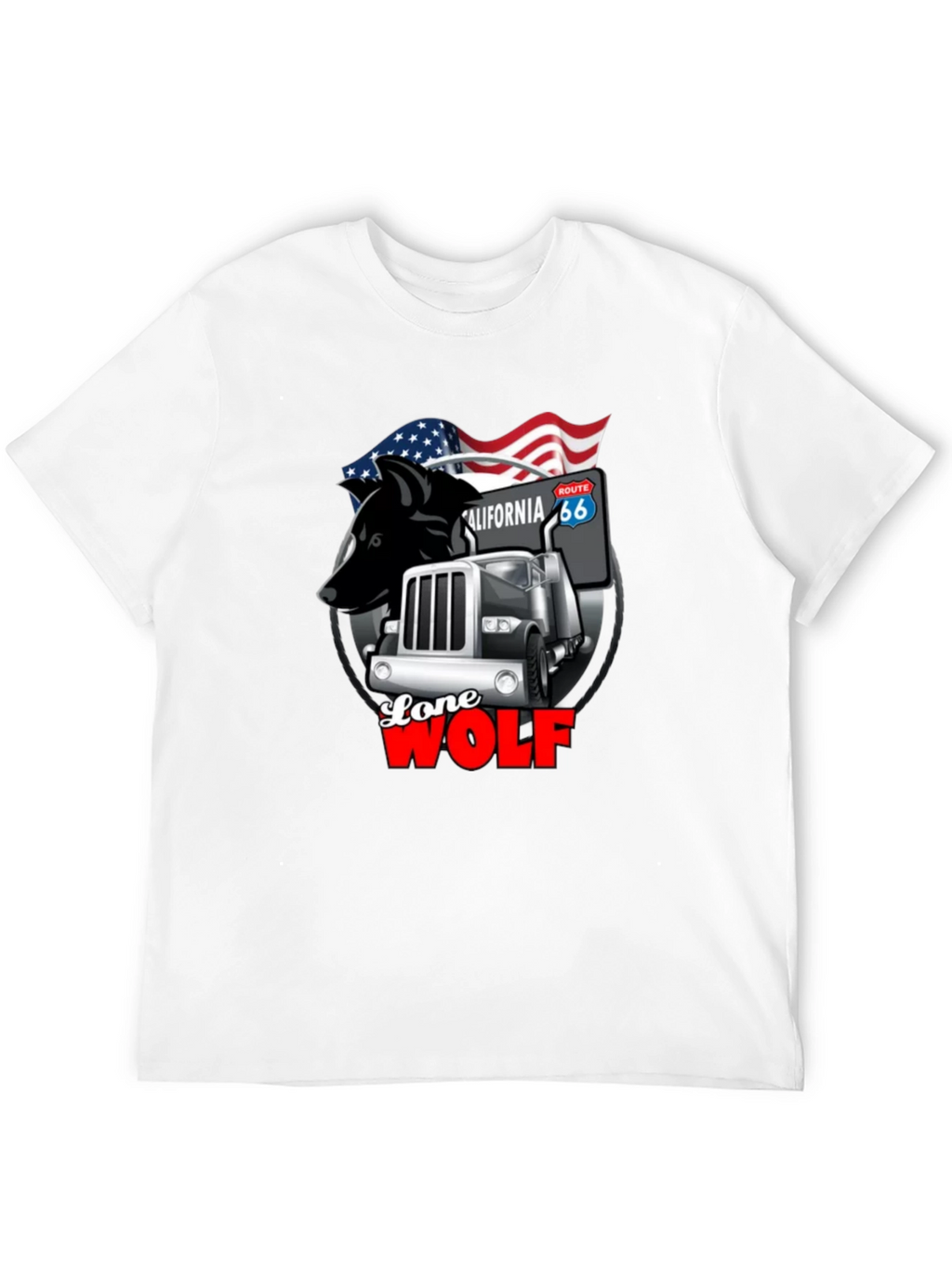 Lone Wolf Trucker Graphic Tee