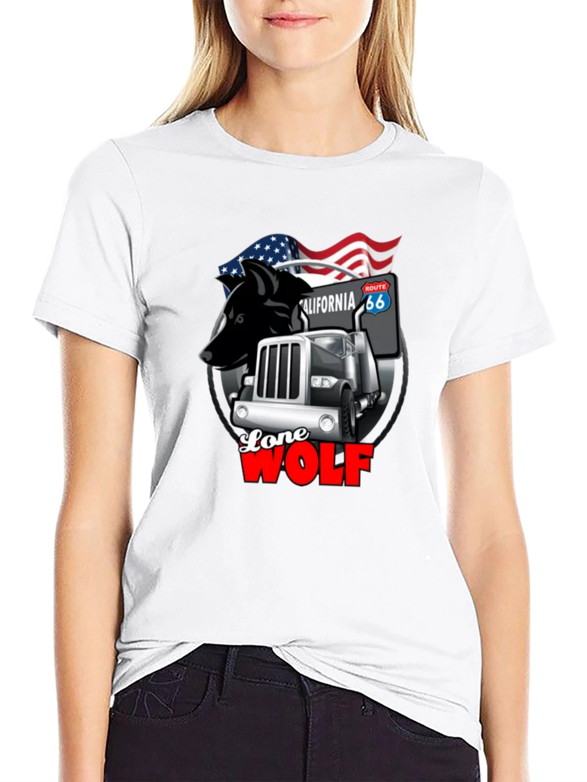 Lone Wolf Trucker Graphic Tee