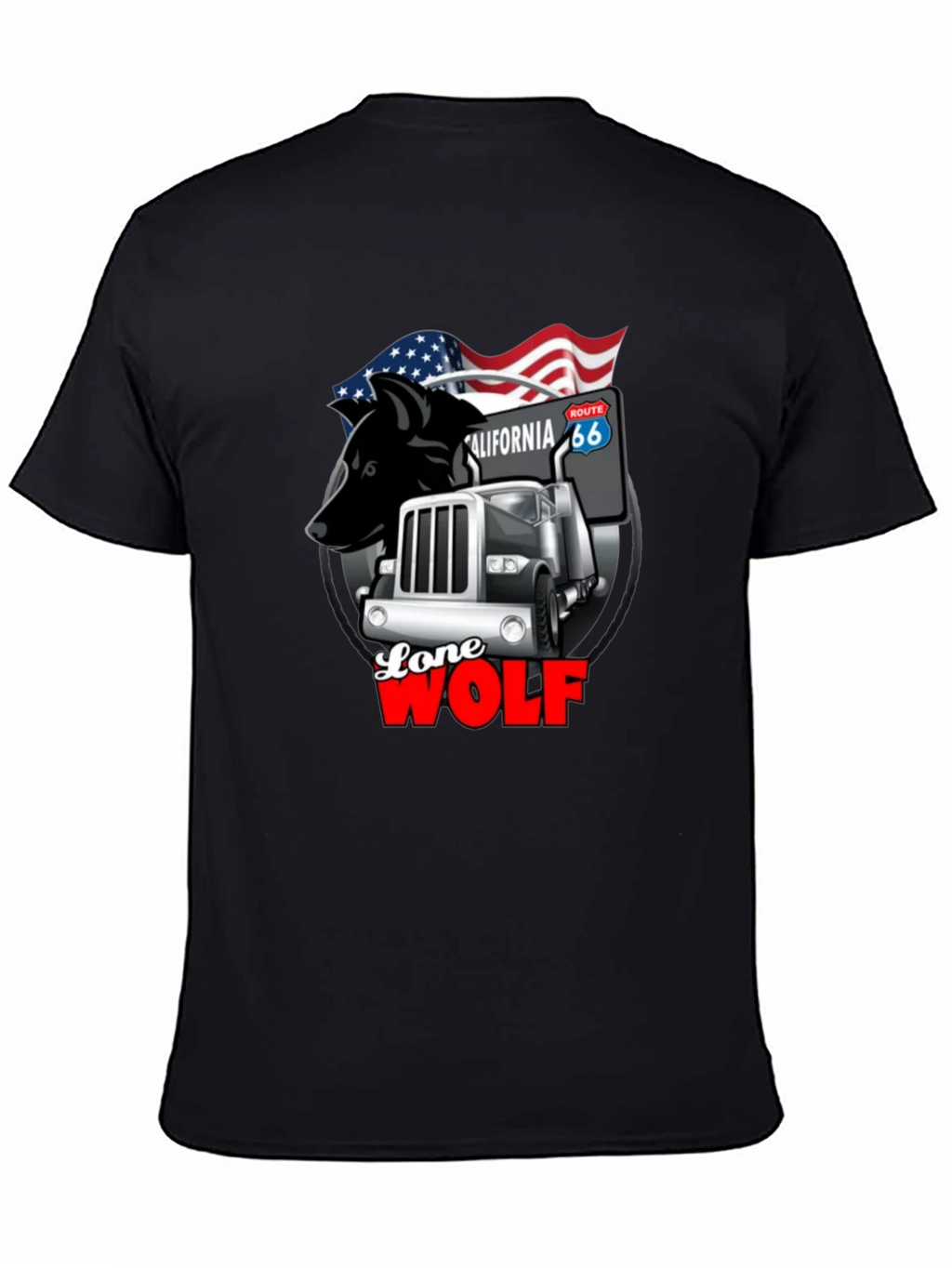 Lone Wolf Trucker Graphic Tee