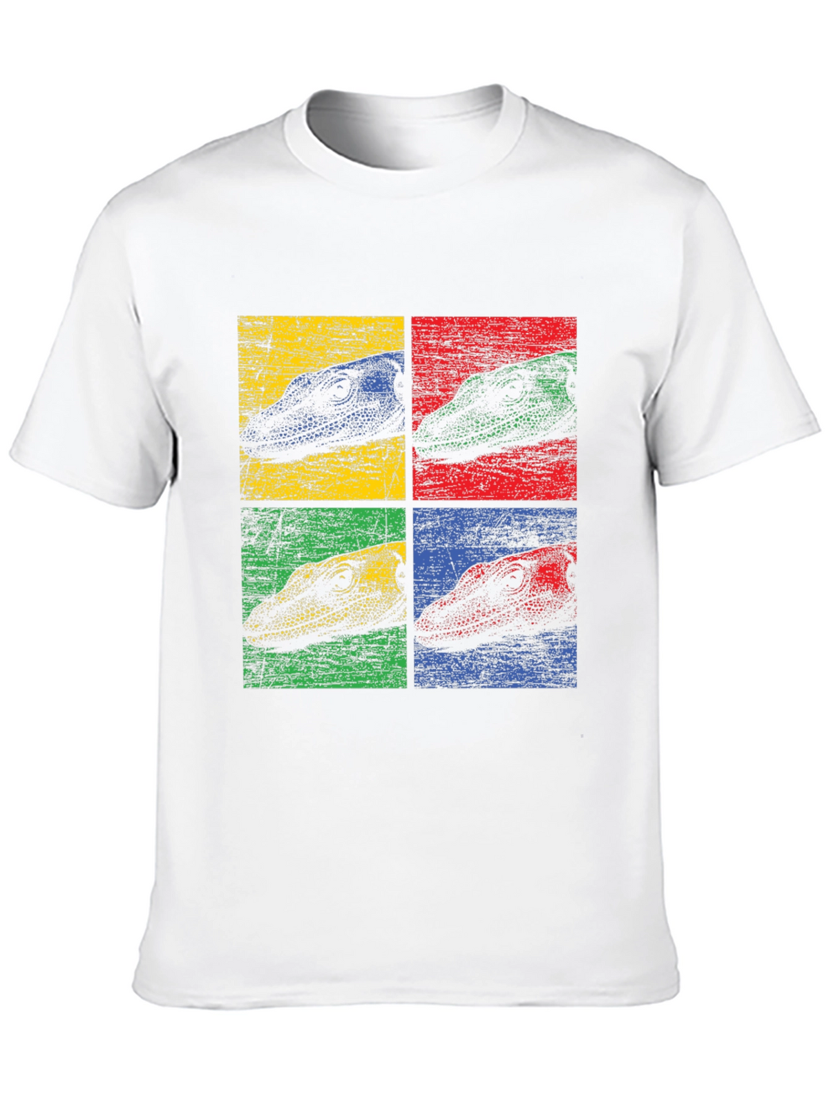 Retro Reptile Pop Art Graphic T-Shirt