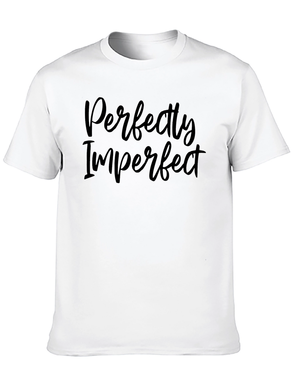 Perfectly Imperfect Black Graphic Tee