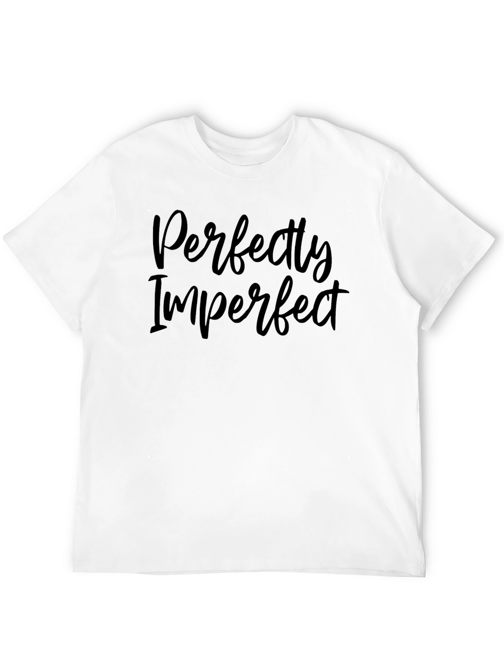 Perfectly Imperfect Black Graphic Tee