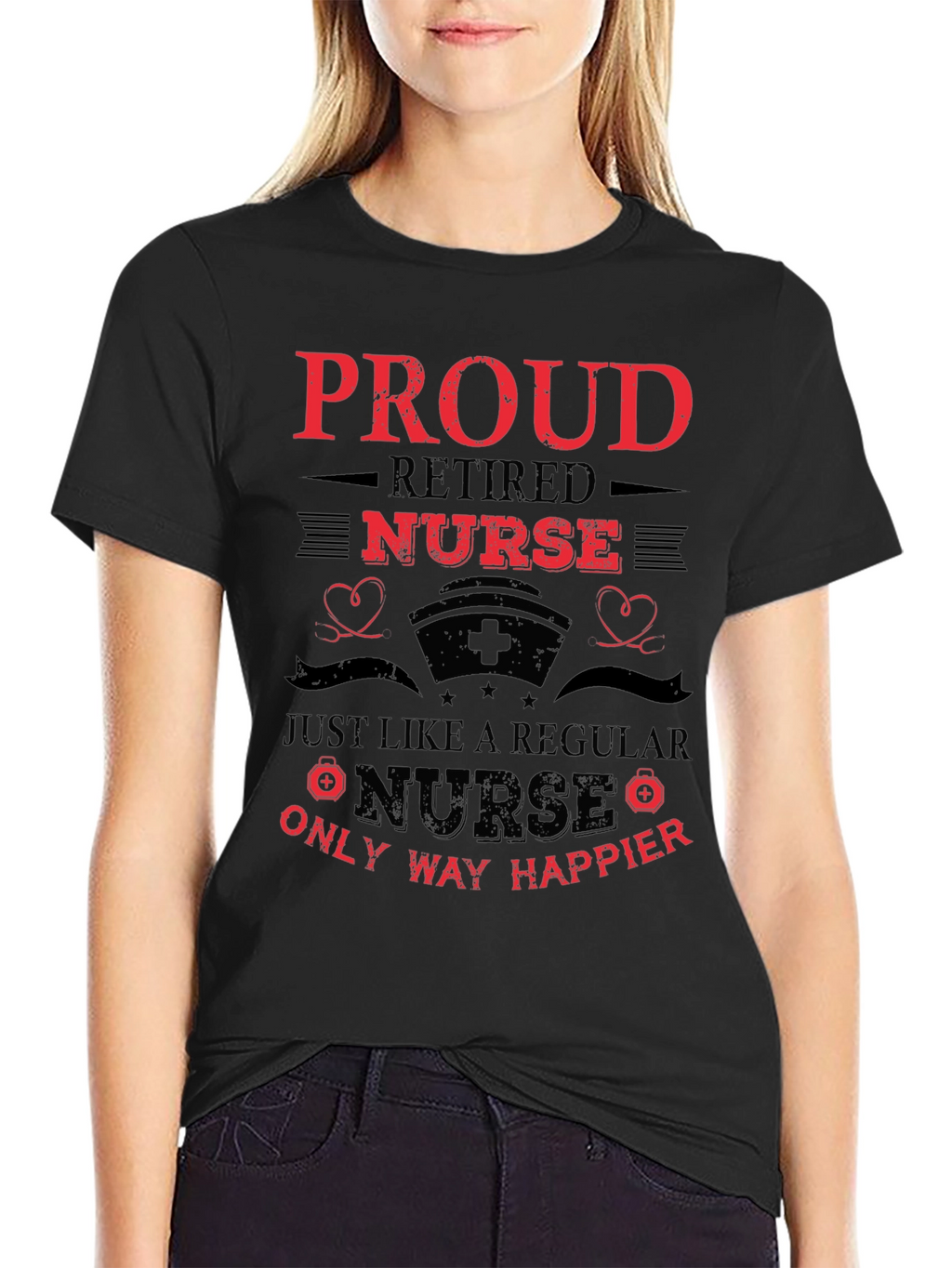 Proud Retired Nurse Graphic Tee