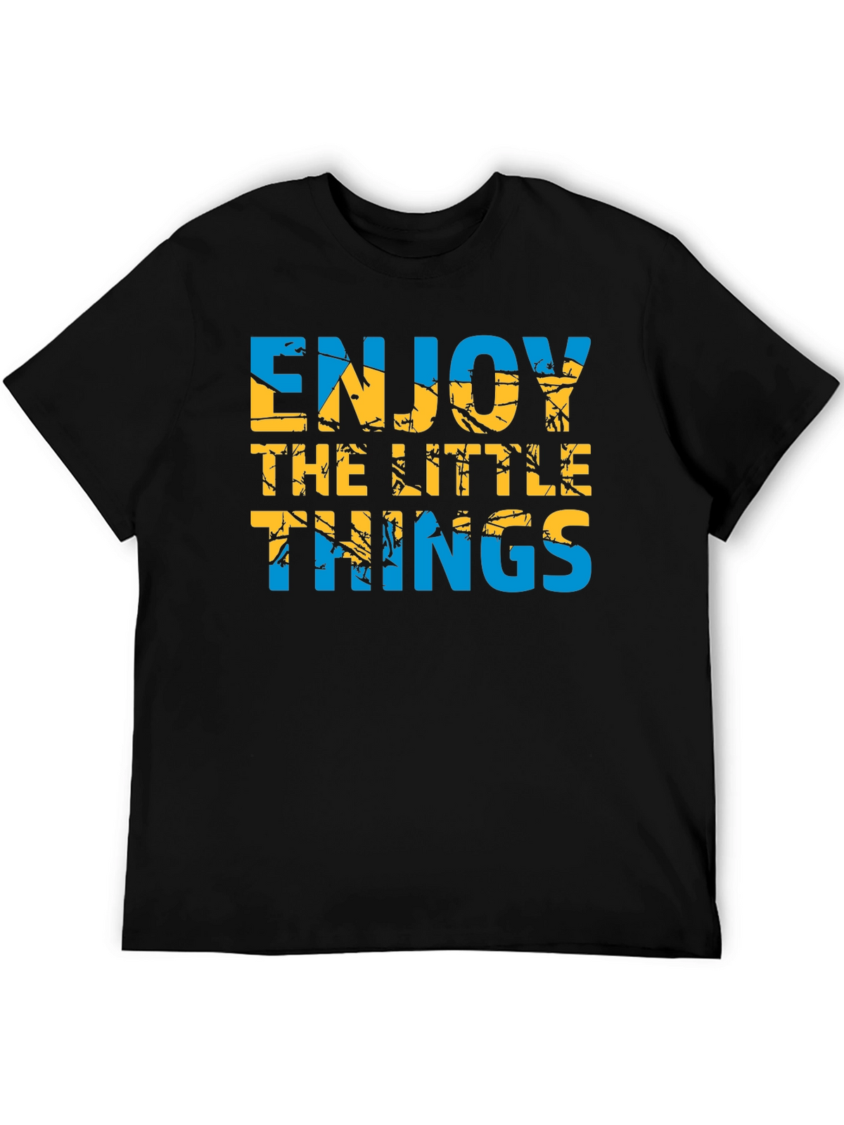 Enjoy the Little Things Graphic T-Shirt - Black